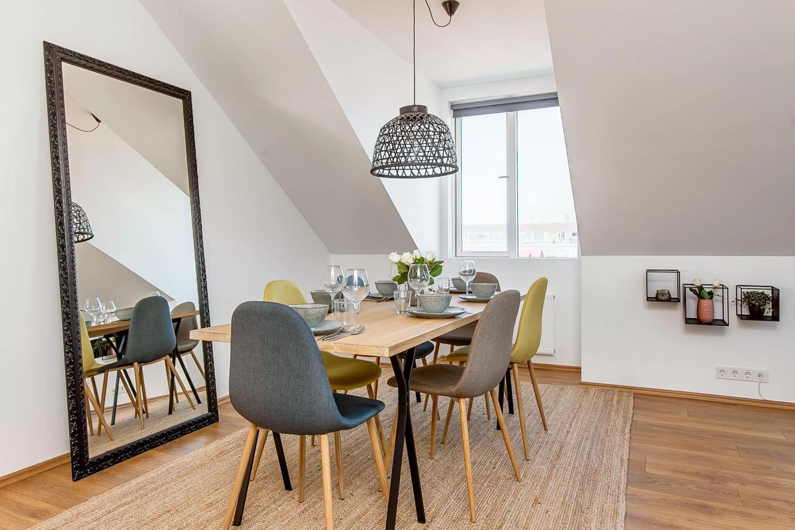 Living room in Tyr Apartments by Heimaleiga