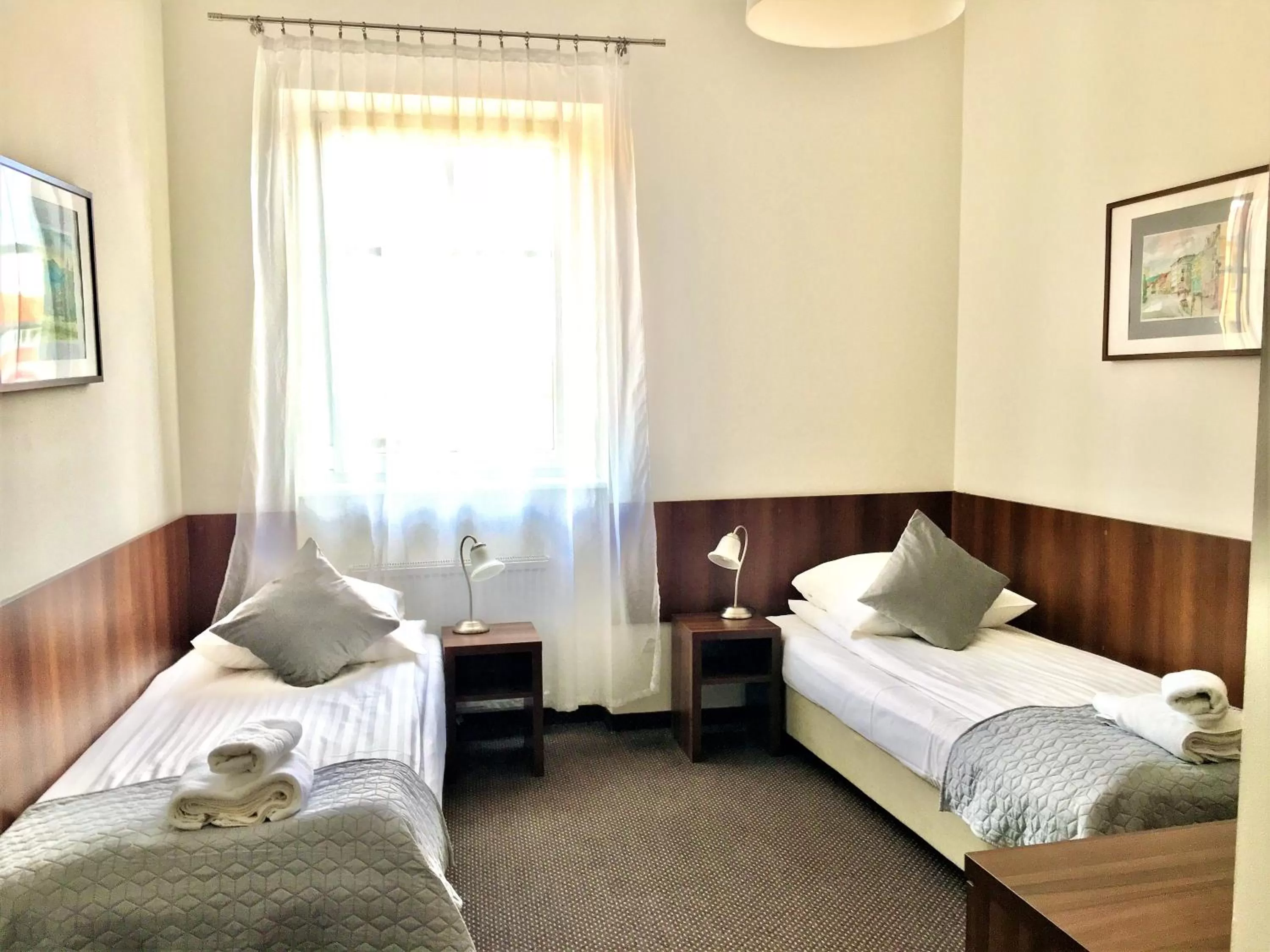 Bed in Hotel Pod Jeleniem