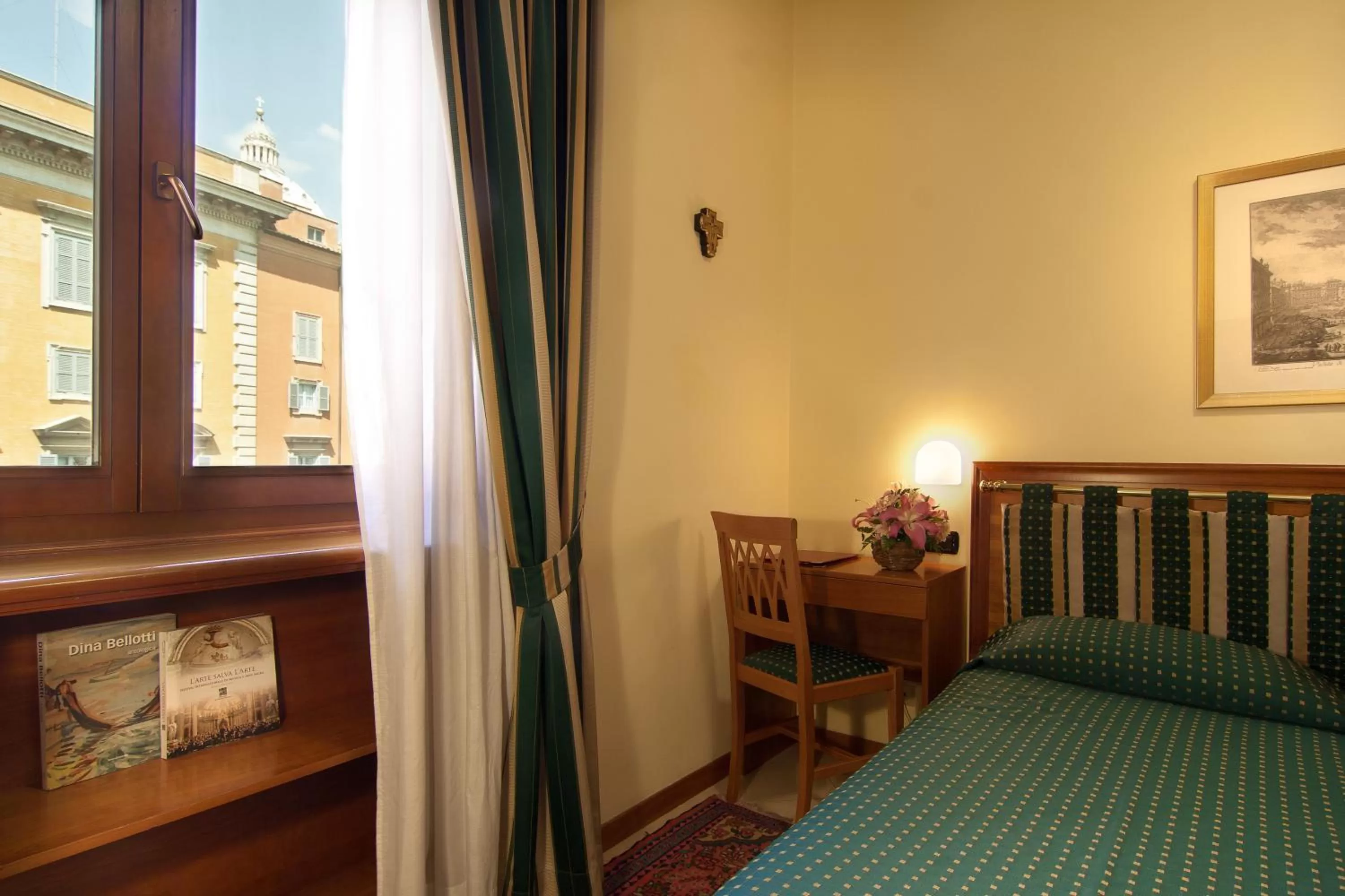 Decorative detail, Bed in Residenza Paolo VI