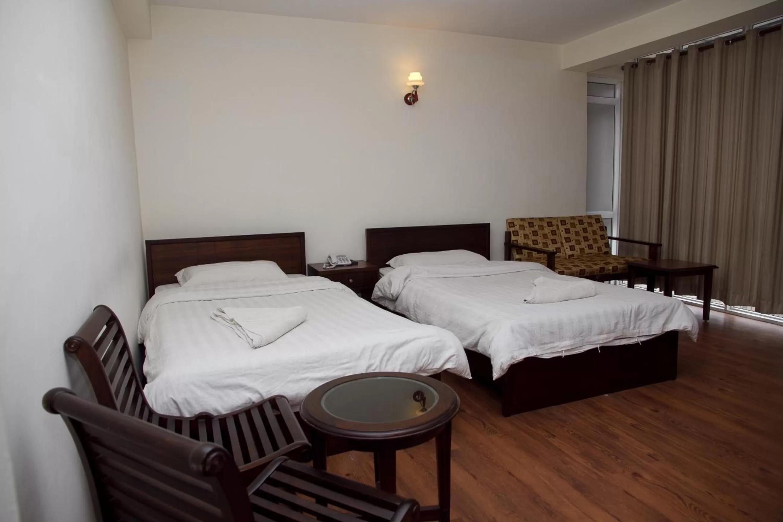 Photo of the whole room, Bed in Hotel Yambu kathmandu
