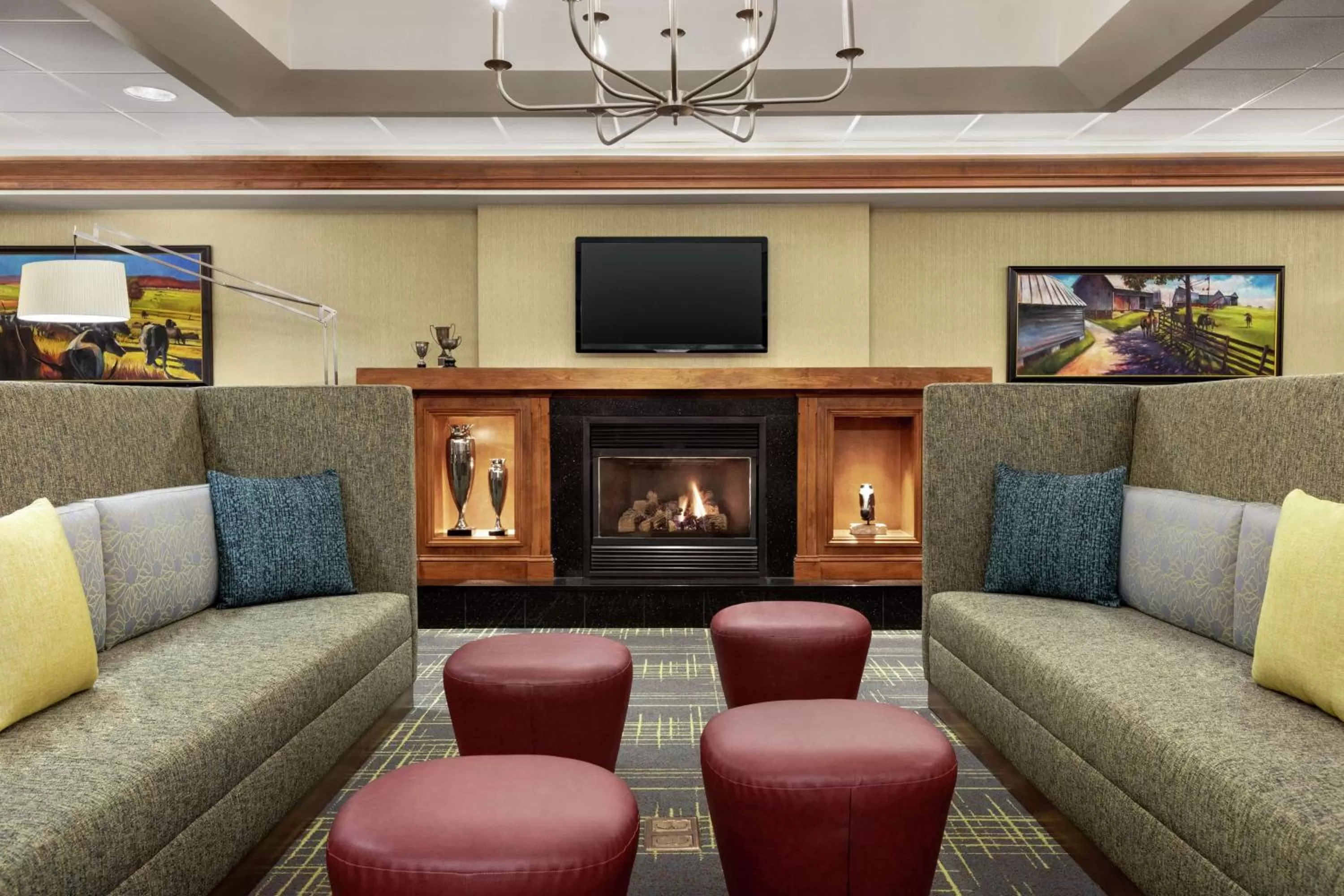 Lobby or reception in Hampton Inn & Suites Frederick/Fort Detrick