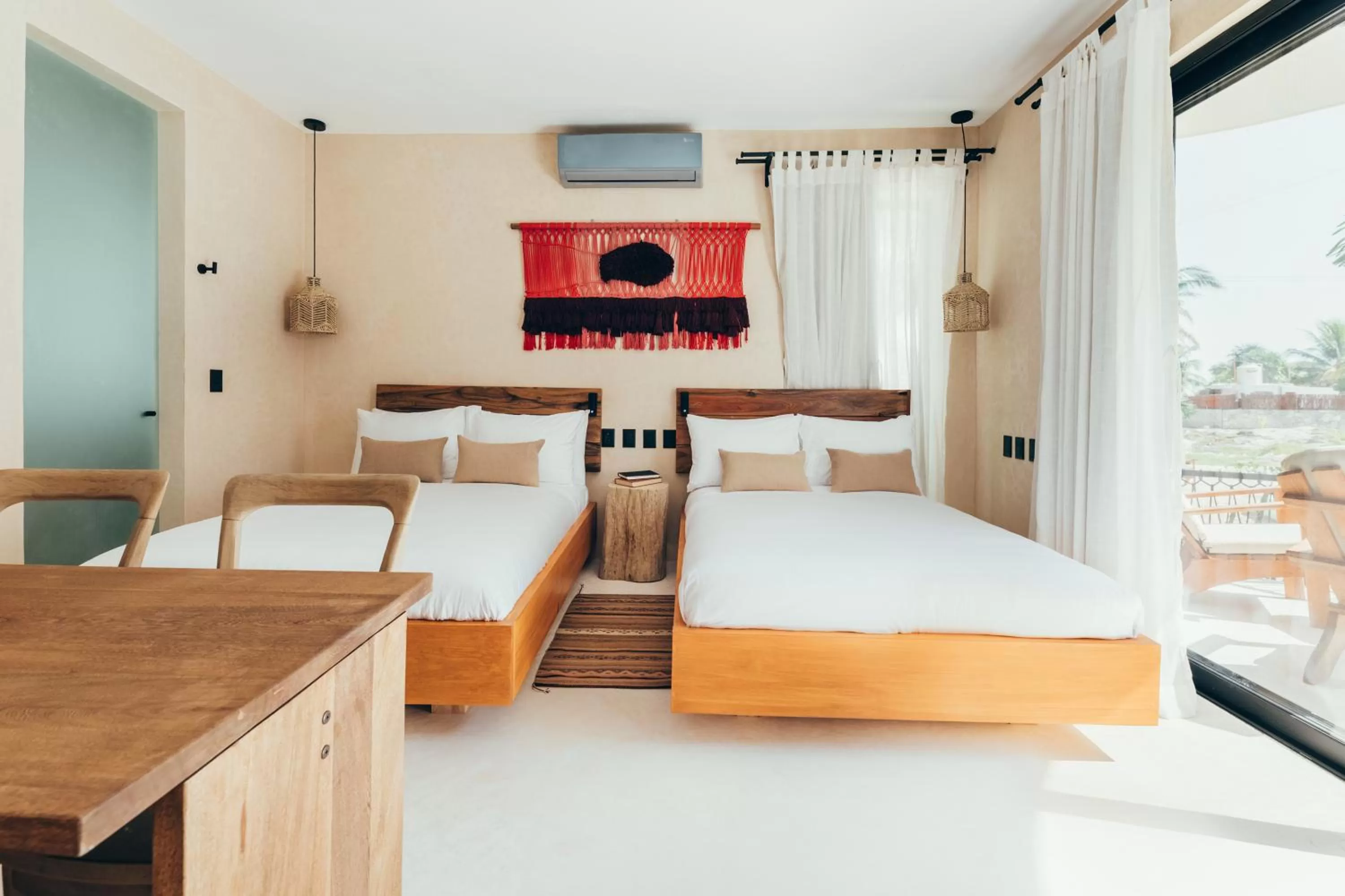 Bed in Cucu Hotel El Cuyo