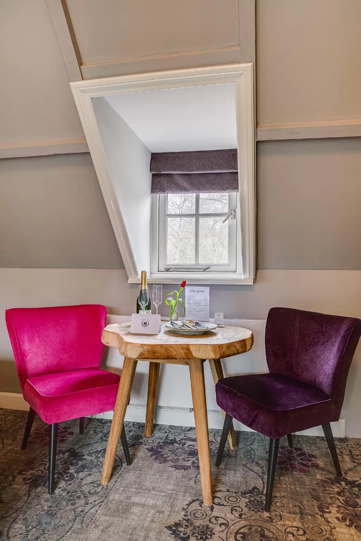 Seating area in Boutique Hotel 't Vosje