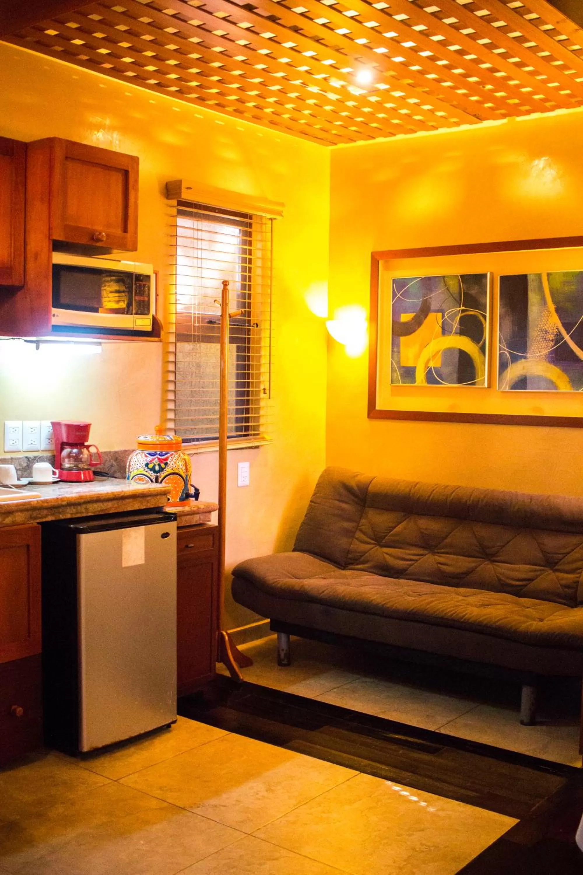 Kitchen or kitchenette in Cocos Cabañas Playa del Carmen Adults Only