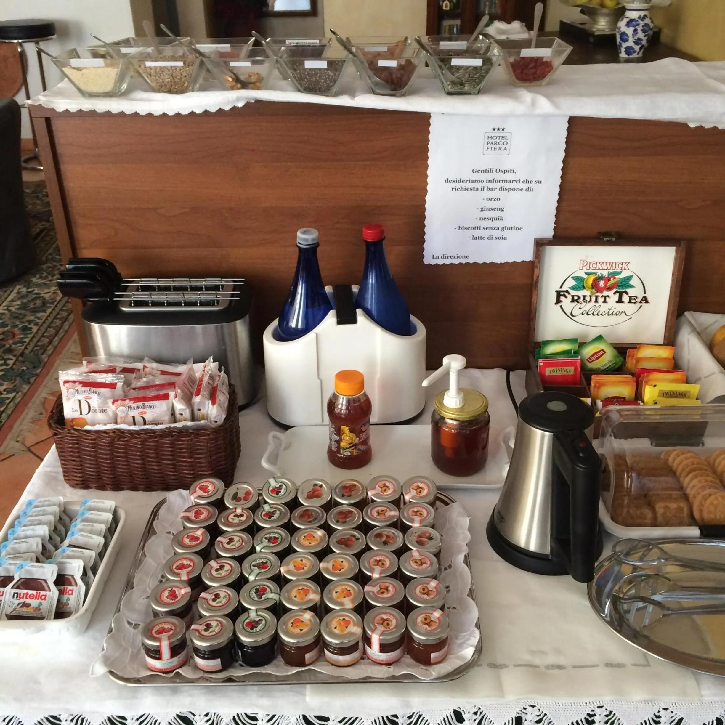 Buffet breakfast in Hotel Parco Fiera