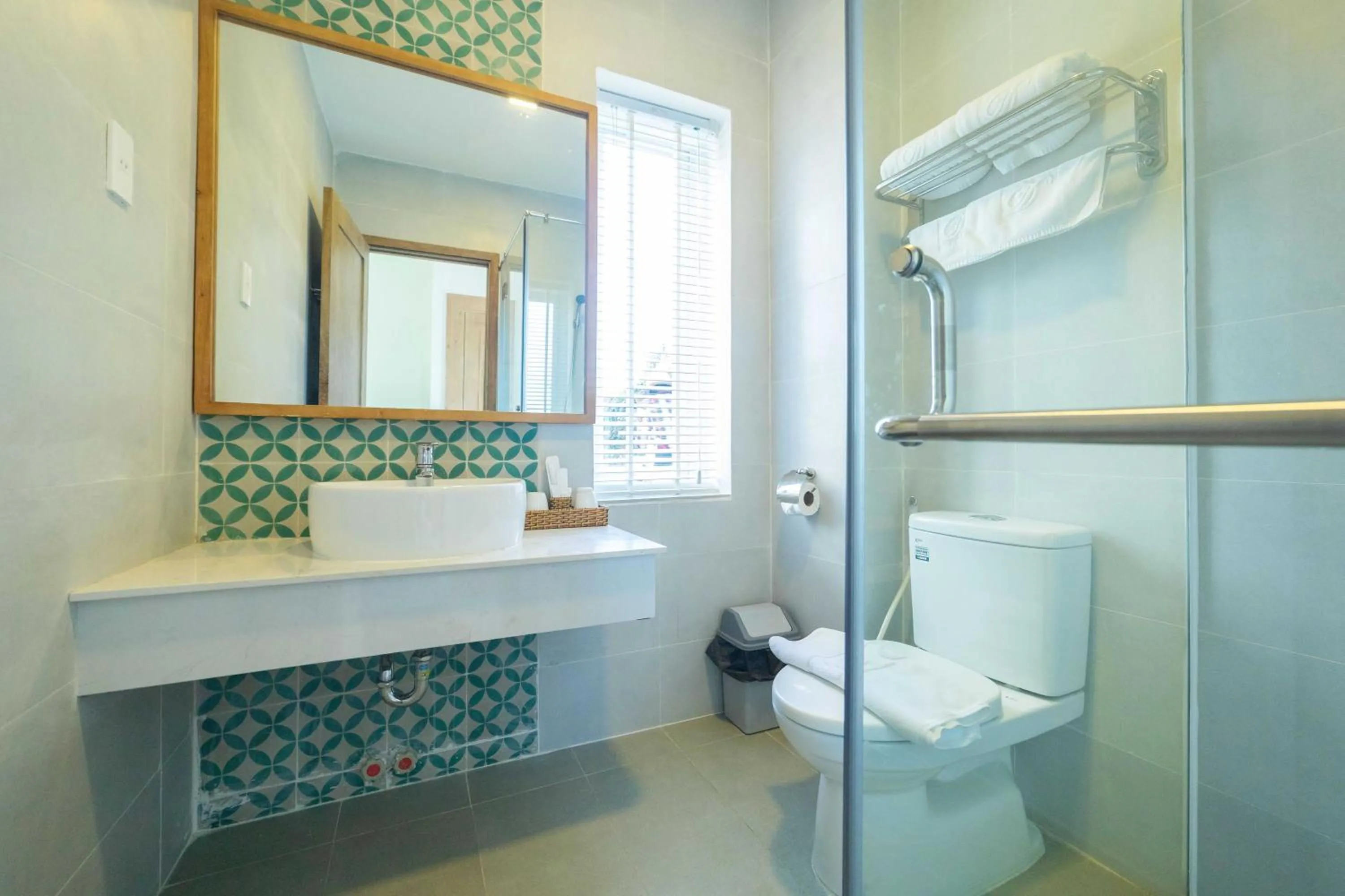 Bathroom in Dalat De Charme Village