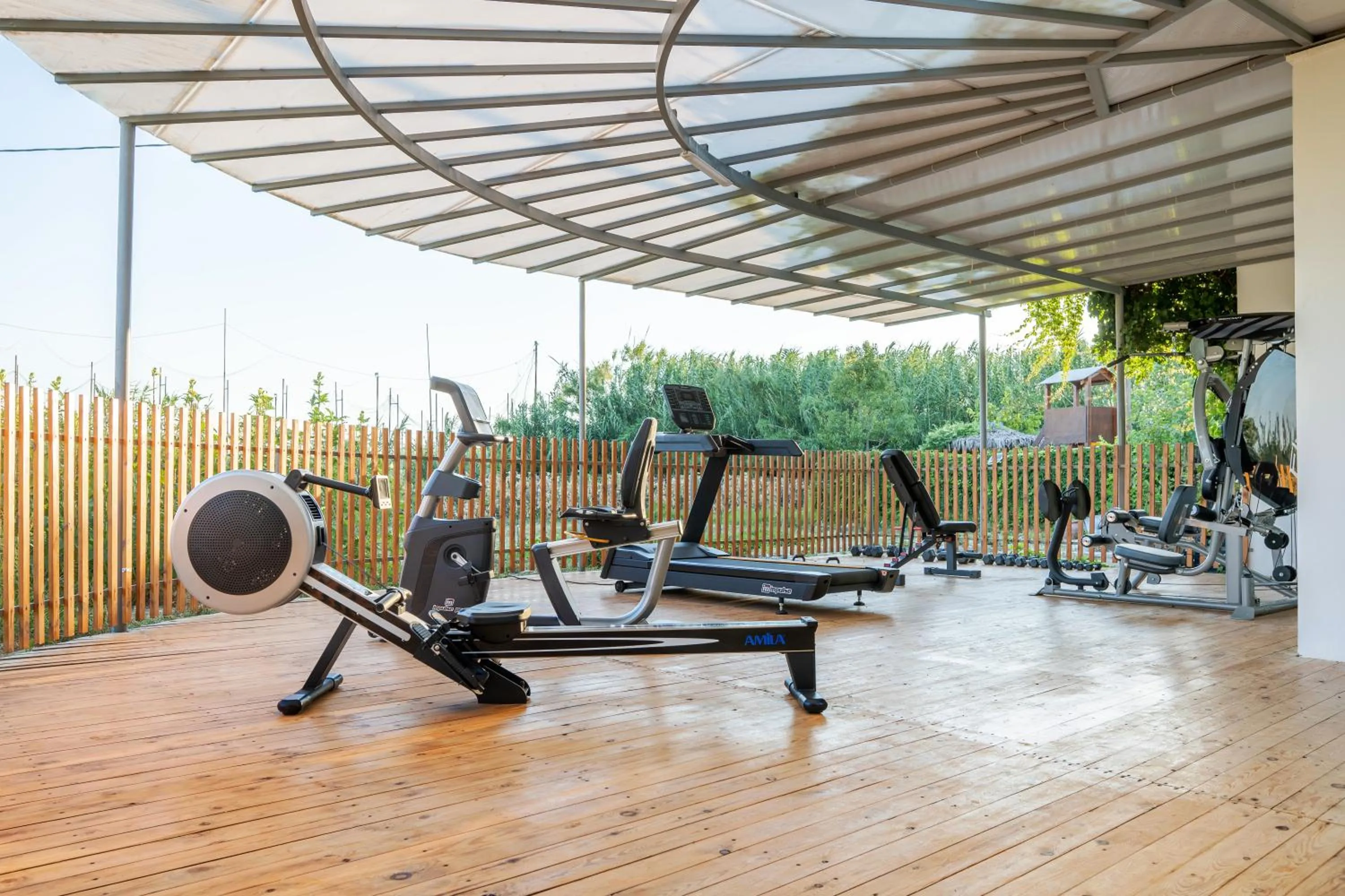 Fitness centre/facilities in May Beach Hotel