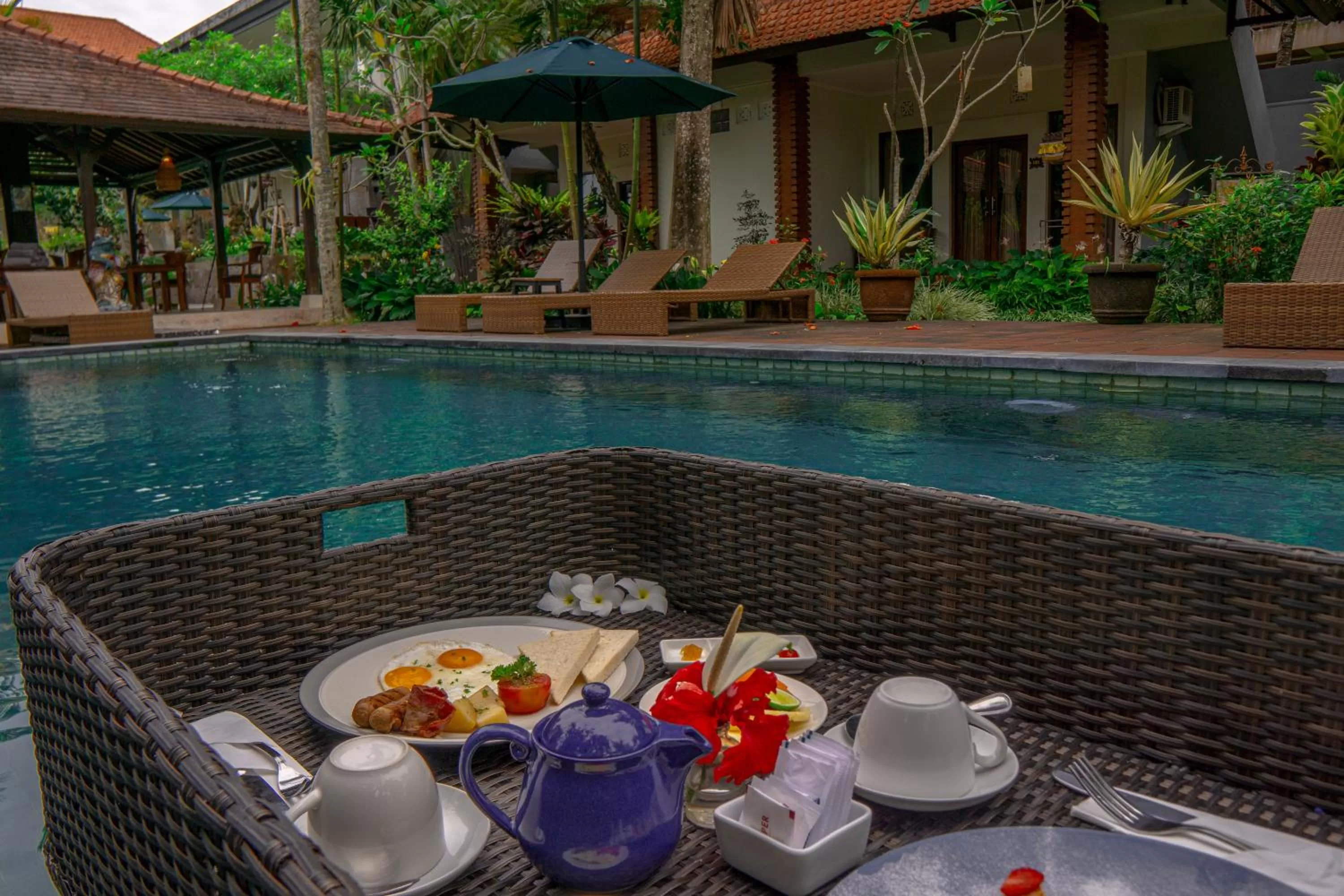 Asian breakfast in Artini Bisma Ubud Hotel