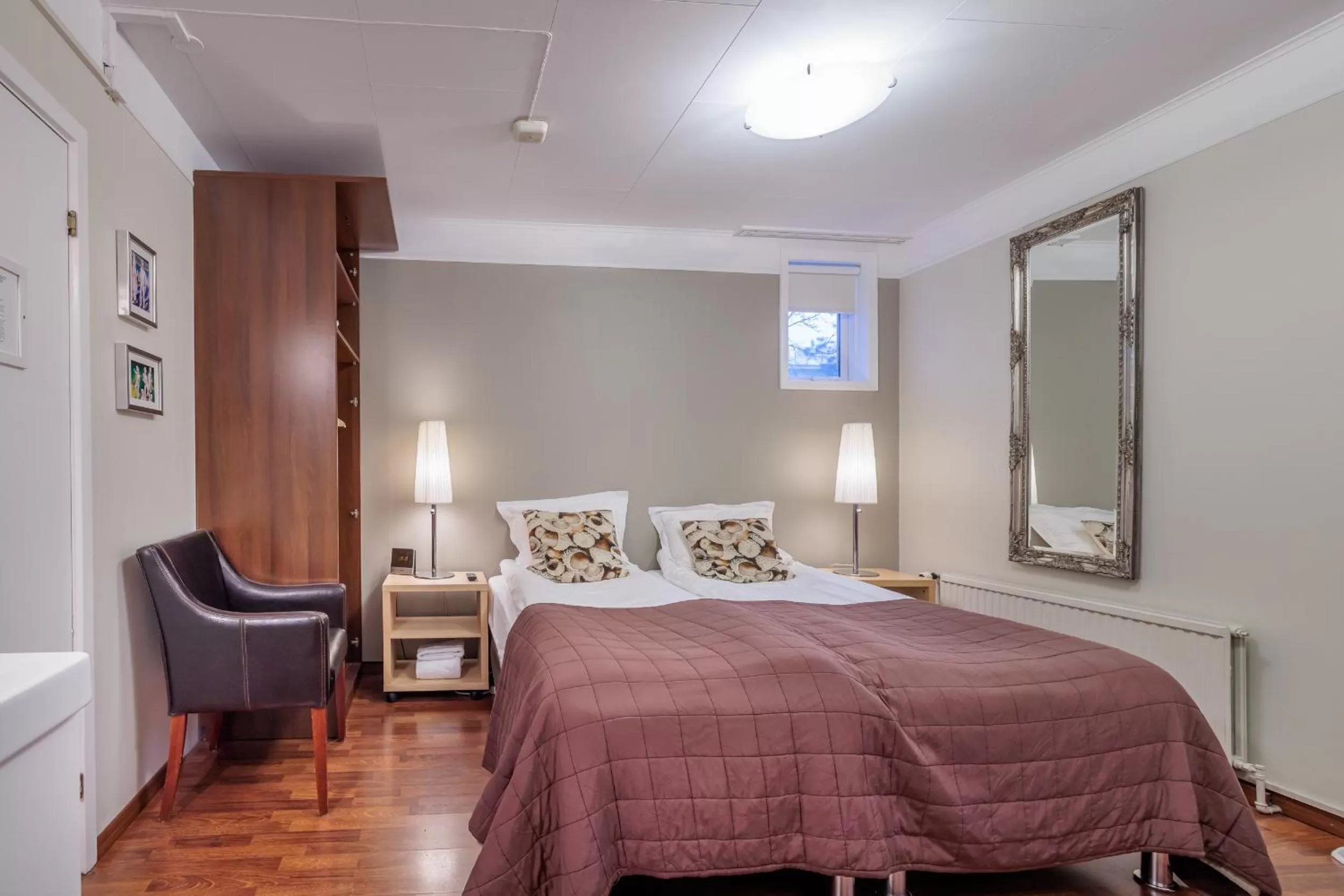 Bed in Snorri's Guesthouse