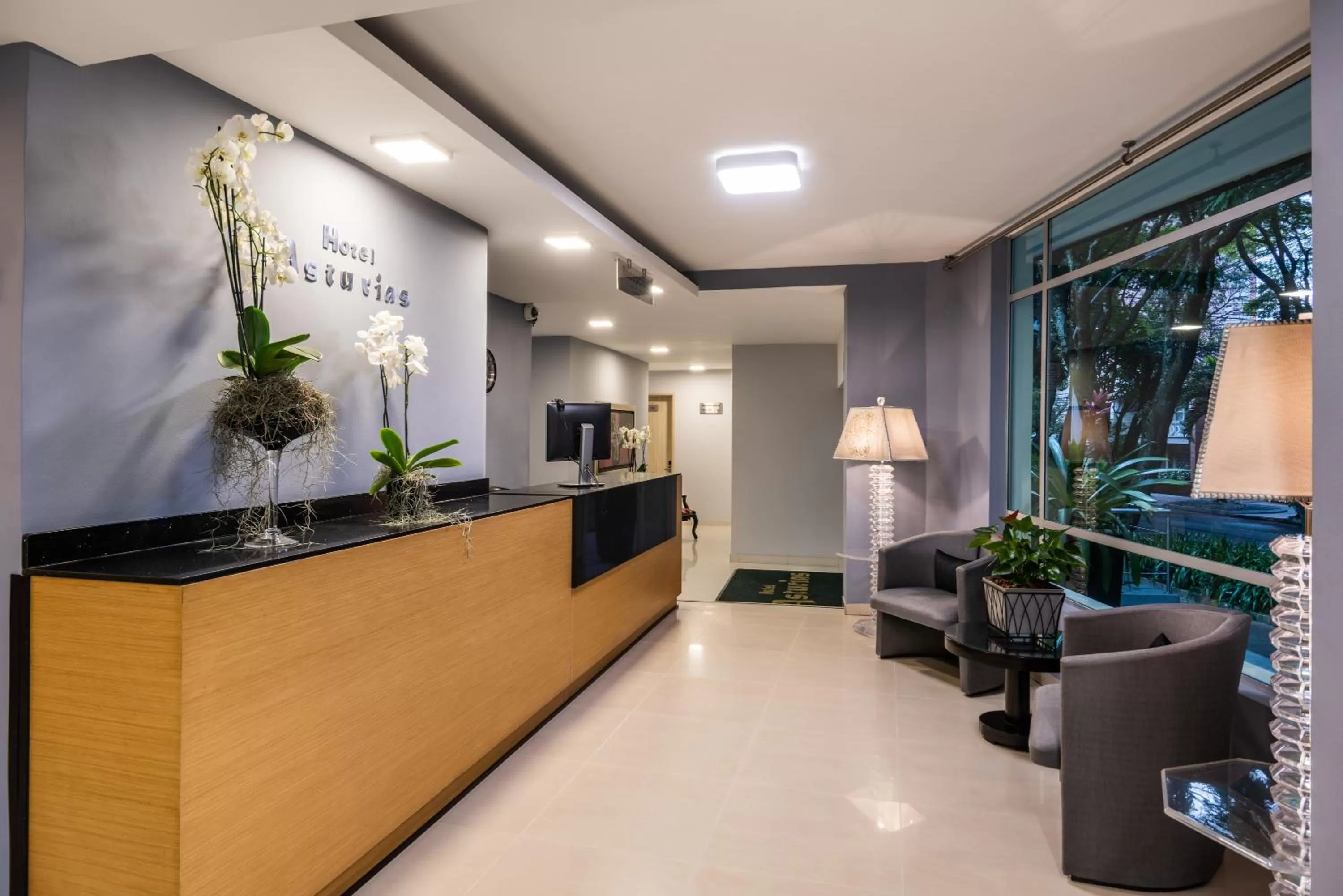 Lobby or reception in Hotel Asturias Medellin
