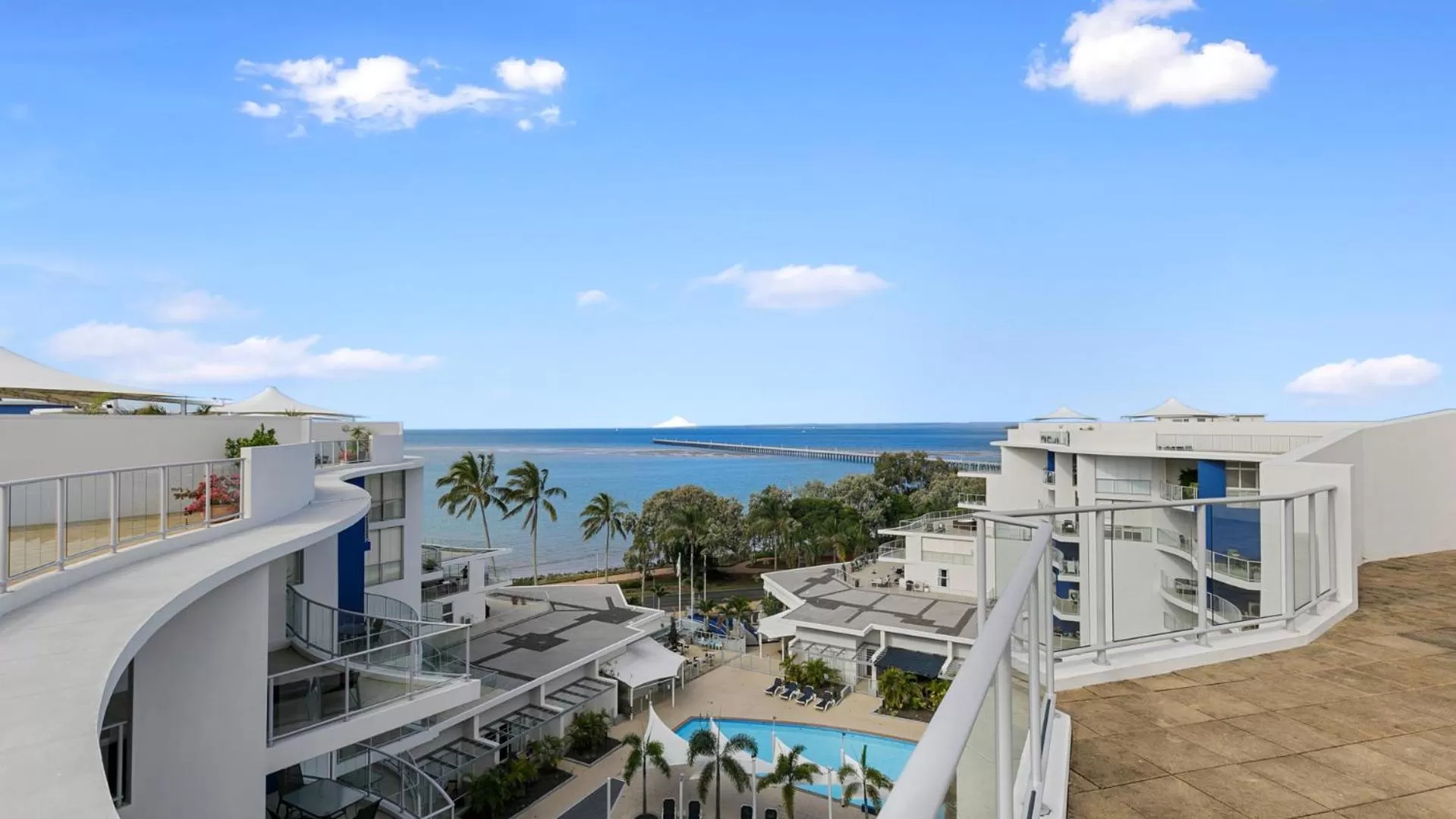 Sea view in Oaks Hervey Bay Resort and Spa