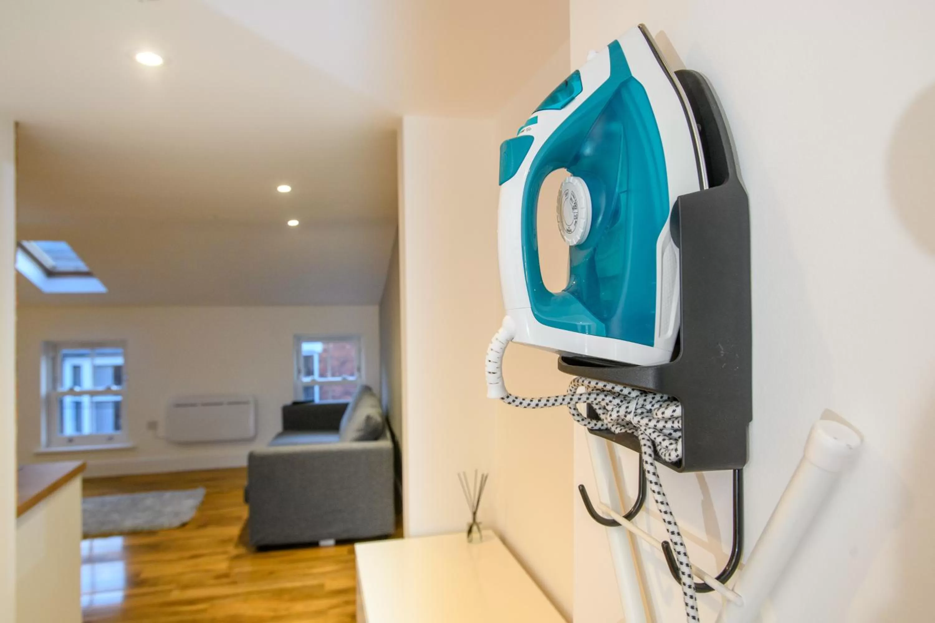 TV/Entertainment Center in 1 King Size Bed Cathedral View 1 Apartment