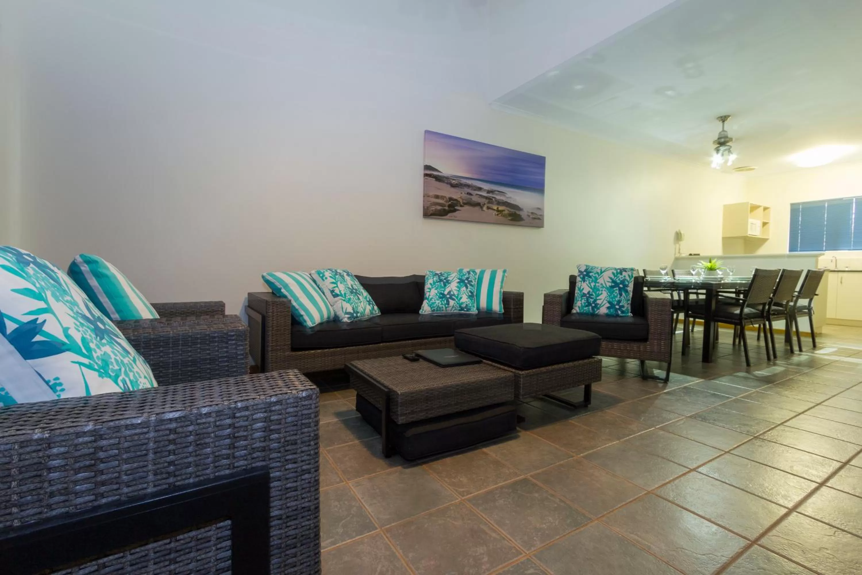 Living room in Broome Beach Resort - Cable Beach, Broome