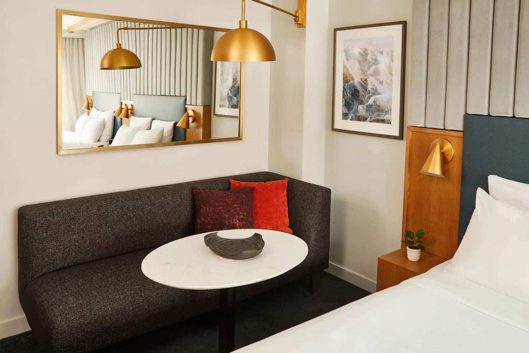 Bed in 21c Museum Hotel Chicago