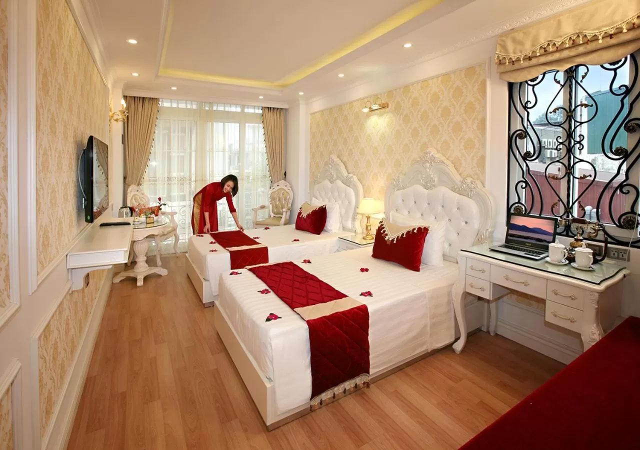 Bed in Hanoi Hotel Royal