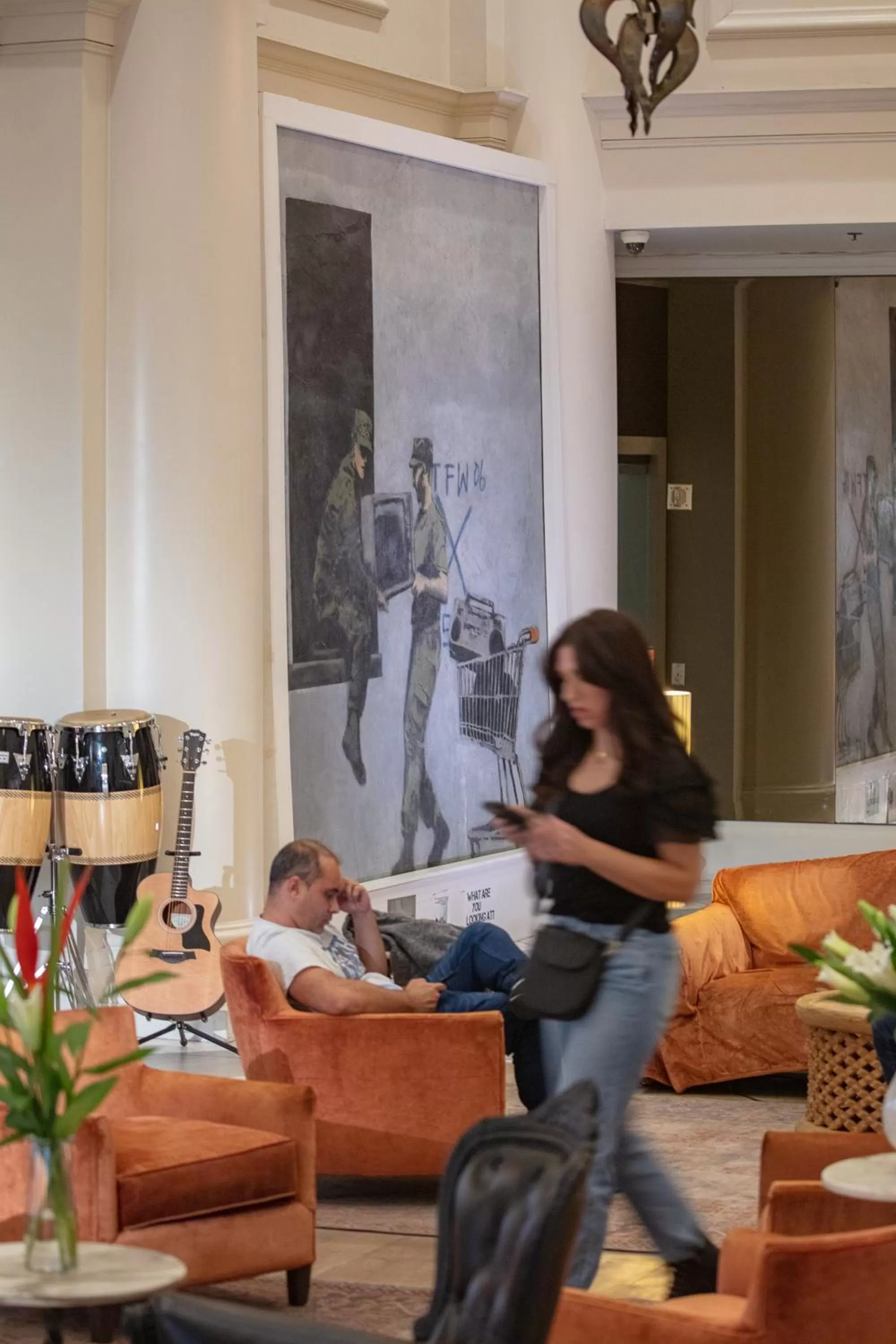 Seating area in International House Hotel