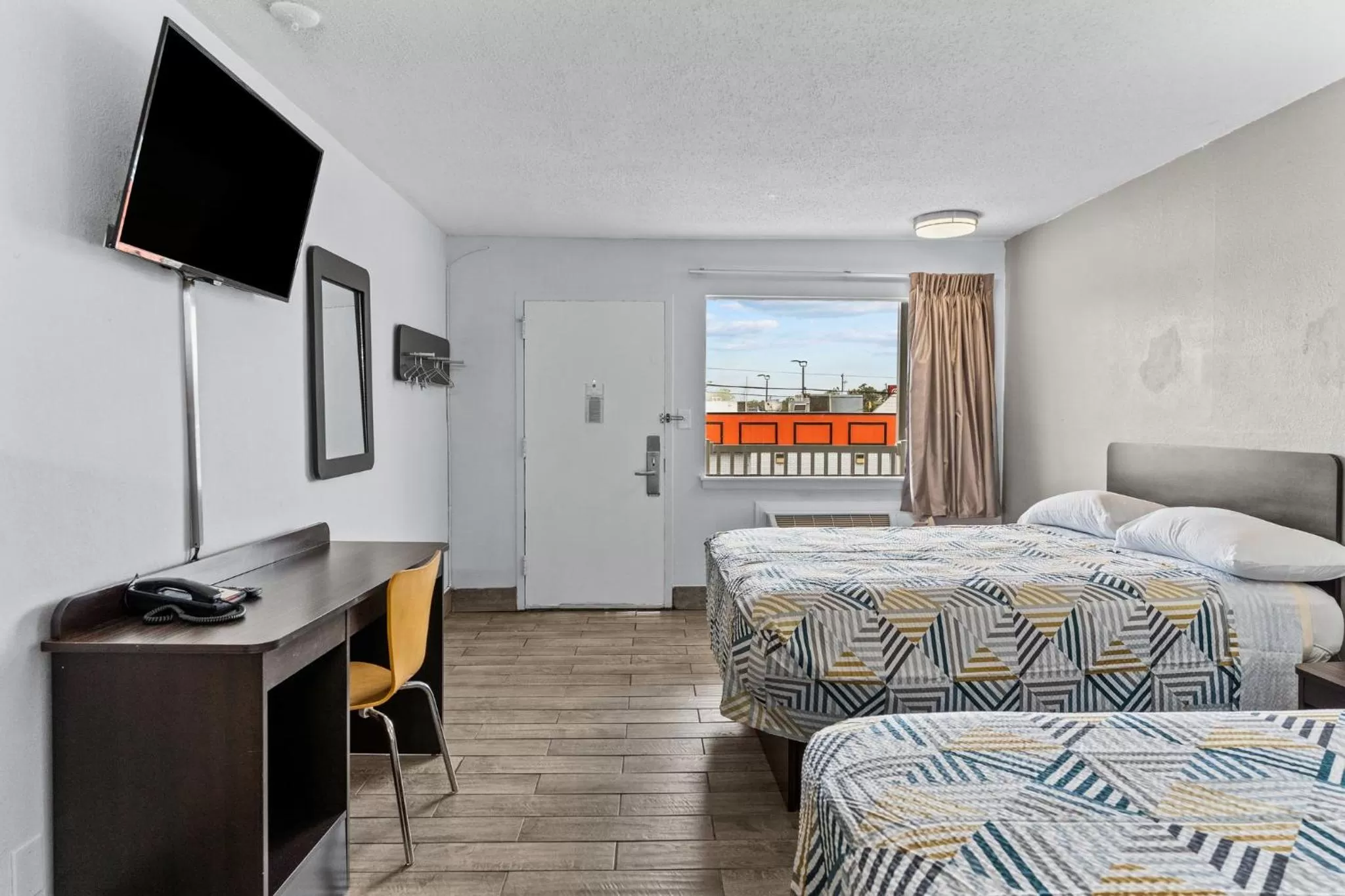 Bed in Studio 6 Wilmington, NC