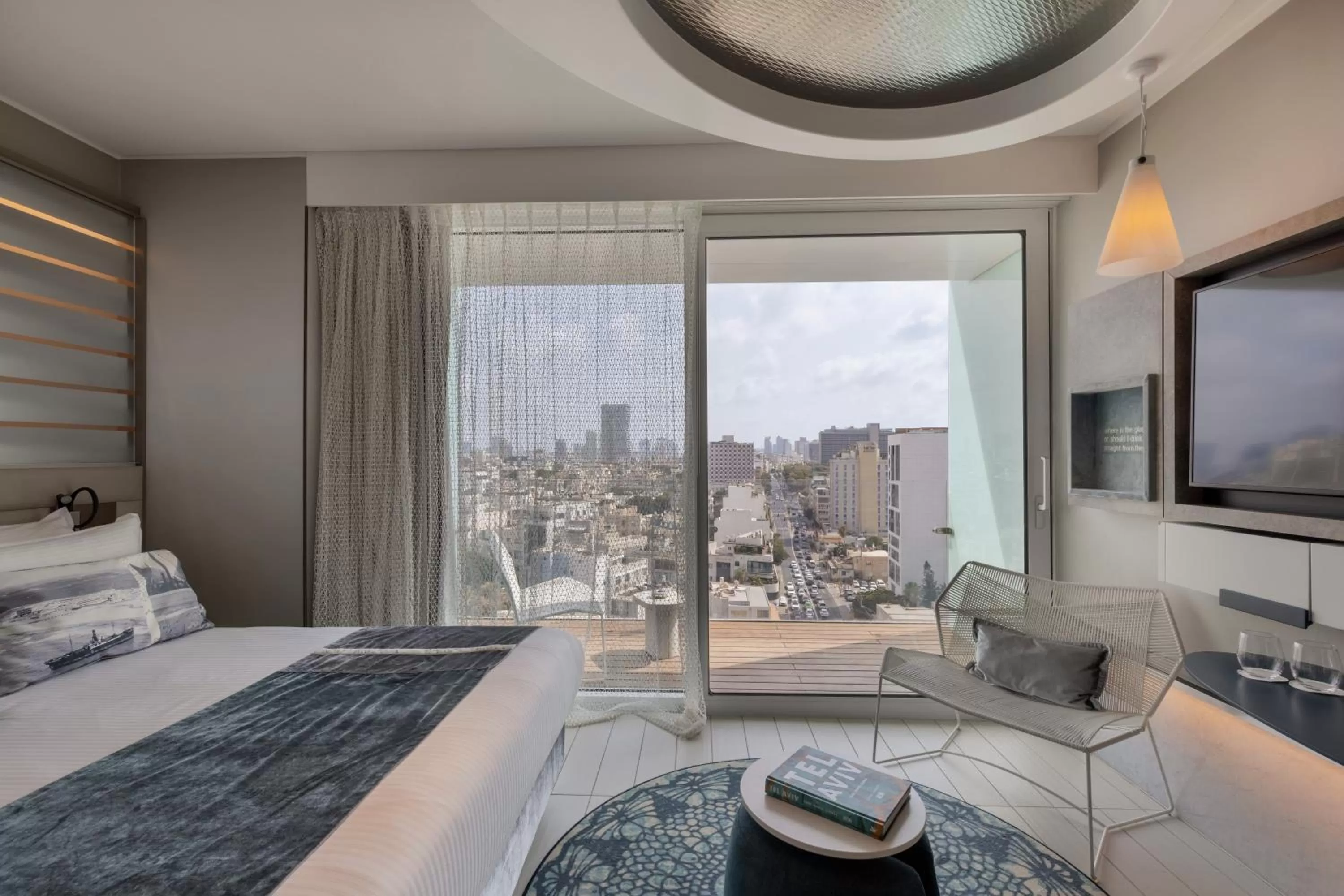 Bedroom, Bed in Port Tower by Isrotel Design