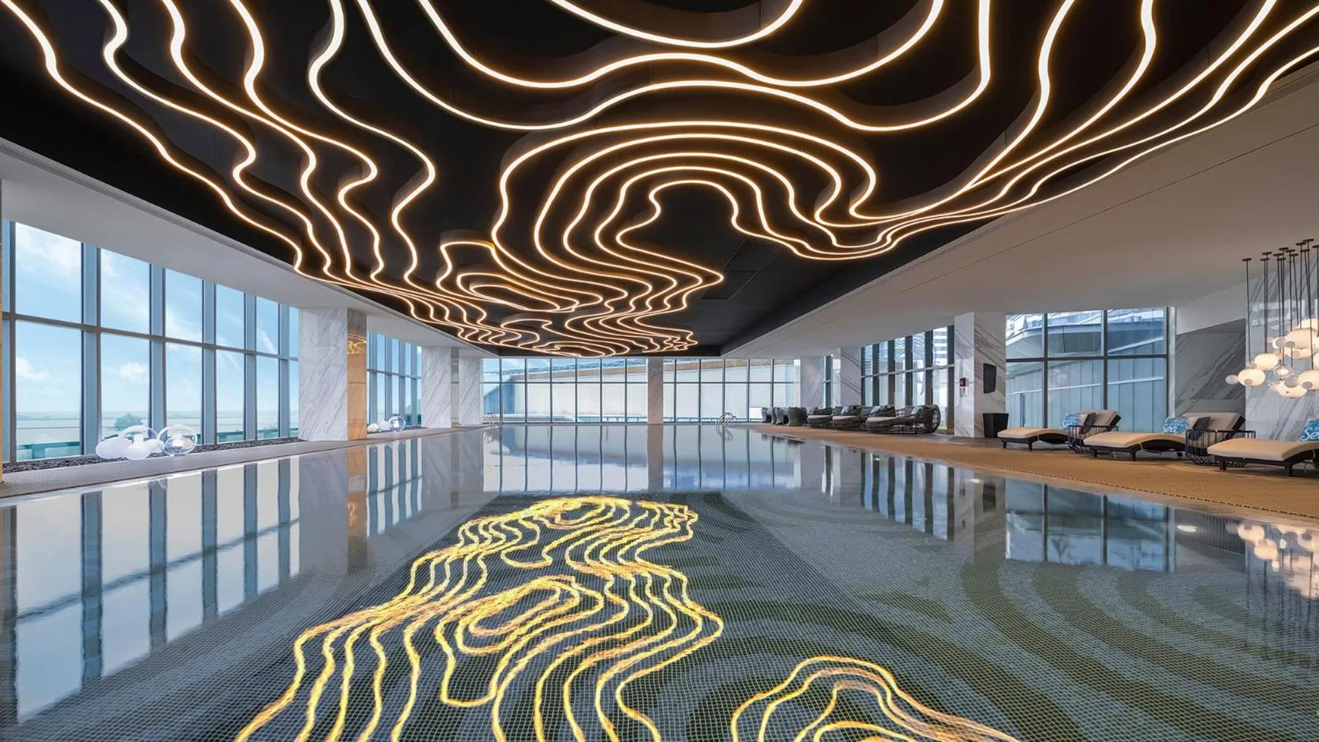 Pool view in Renaissance Changzhou Wujin Hotel