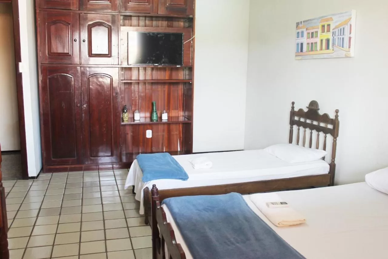 Bed in Hotel Pousada Calhau