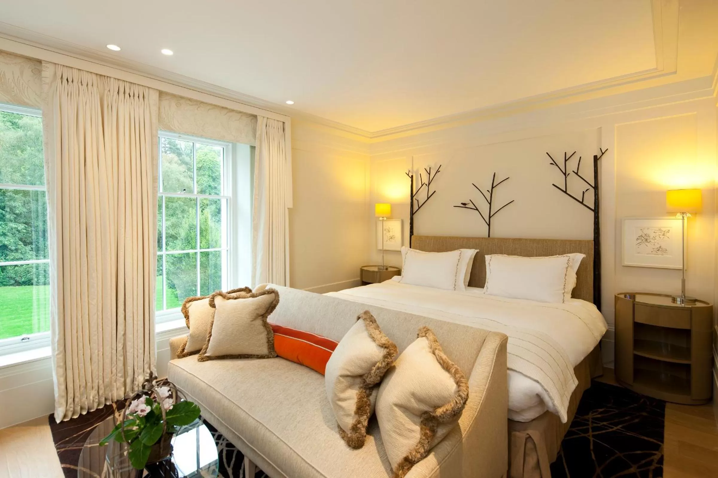 Bed in Coworth Park - Dorchester Collection