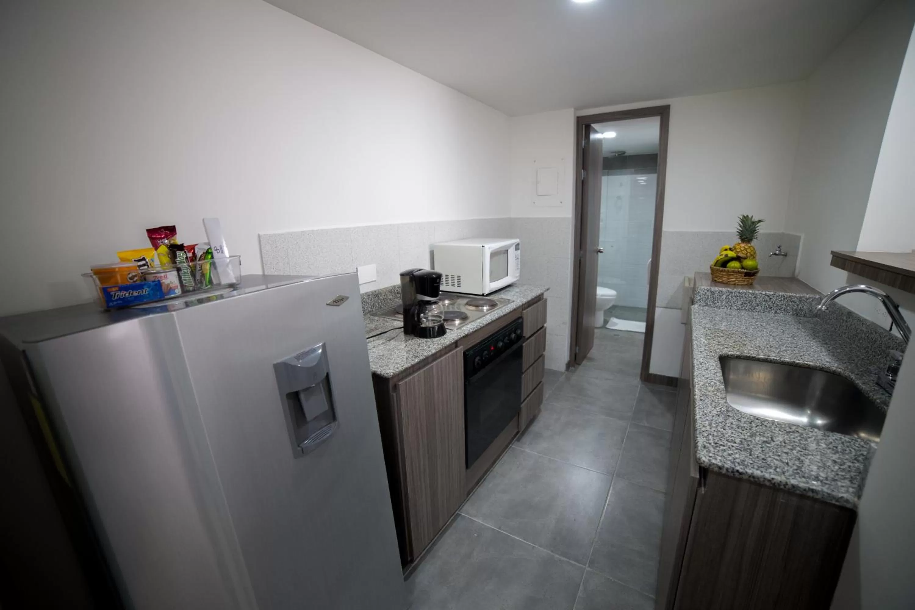 Kitchen or kitchenette in Hotel Torre Poblado