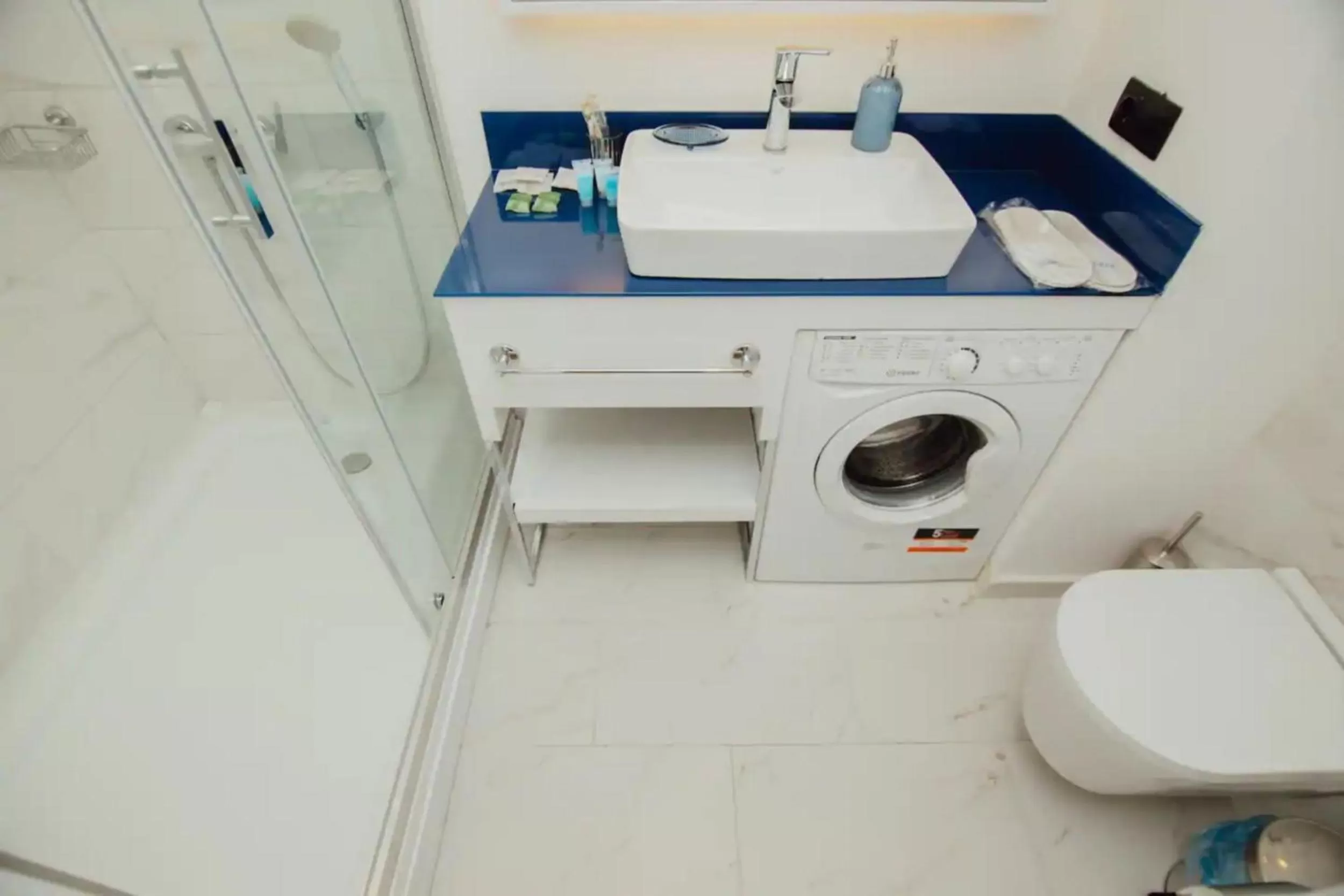 Toilet in Elegance Sea View Aparthotel In Orbi City Batumi