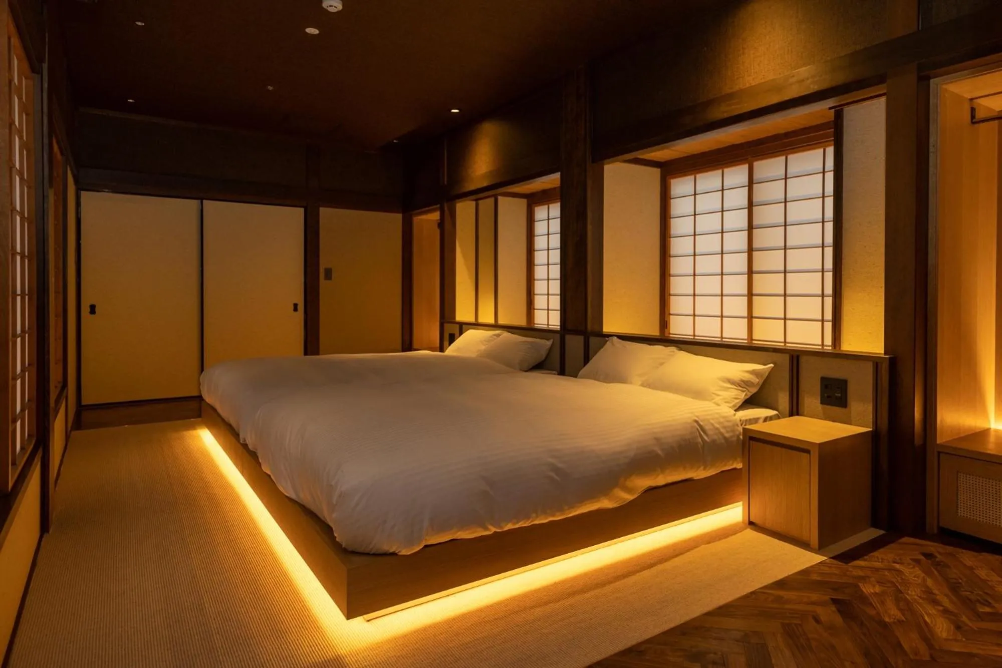 Bedroom, Bed in Hagi No Yado Tomoe