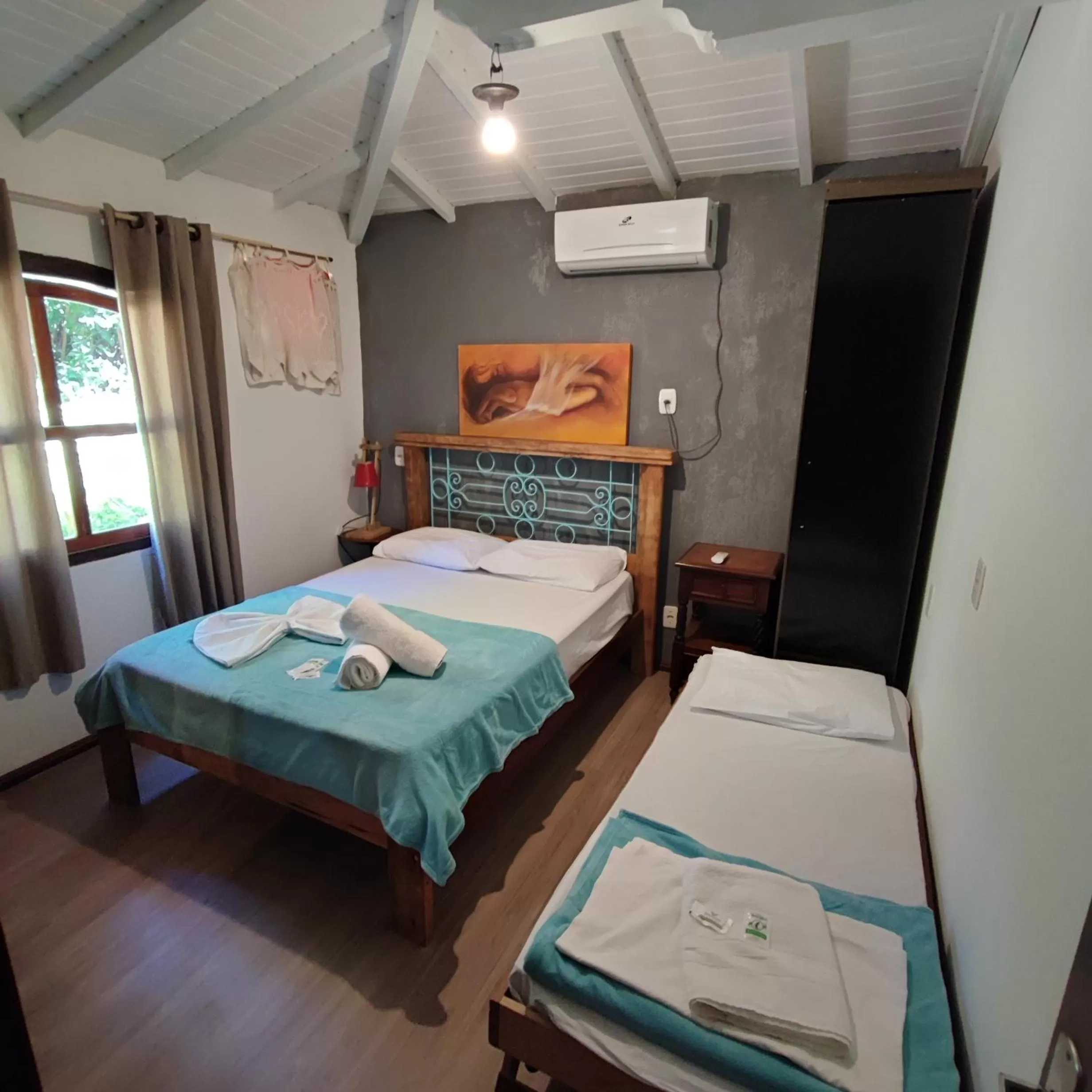 Bed in Hotel Chácara das Flores