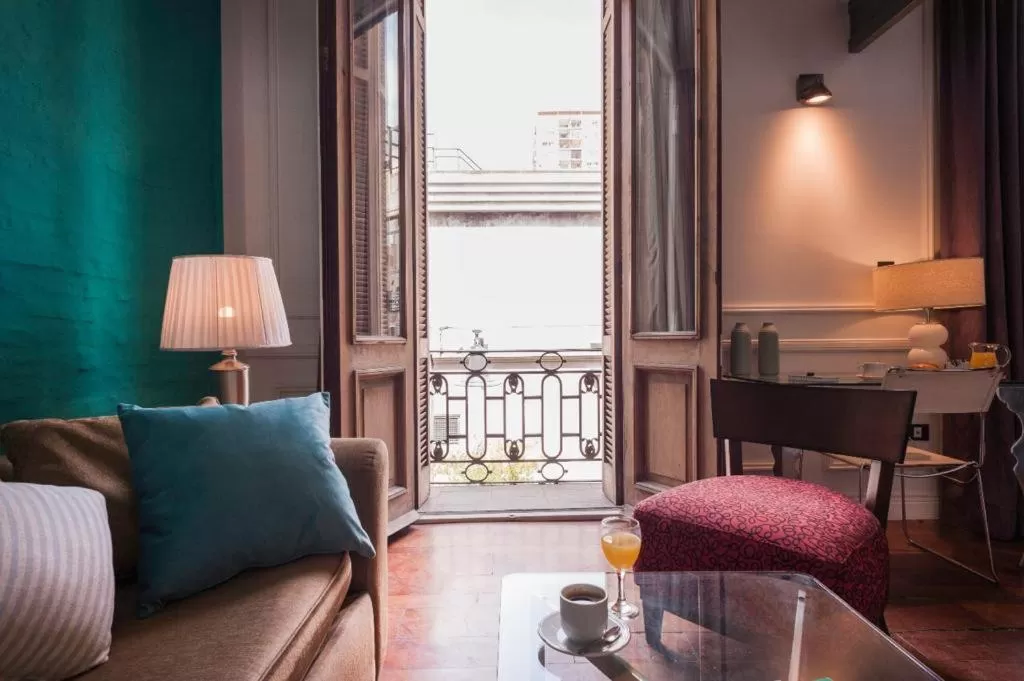 Seating area in San Telmo Suites