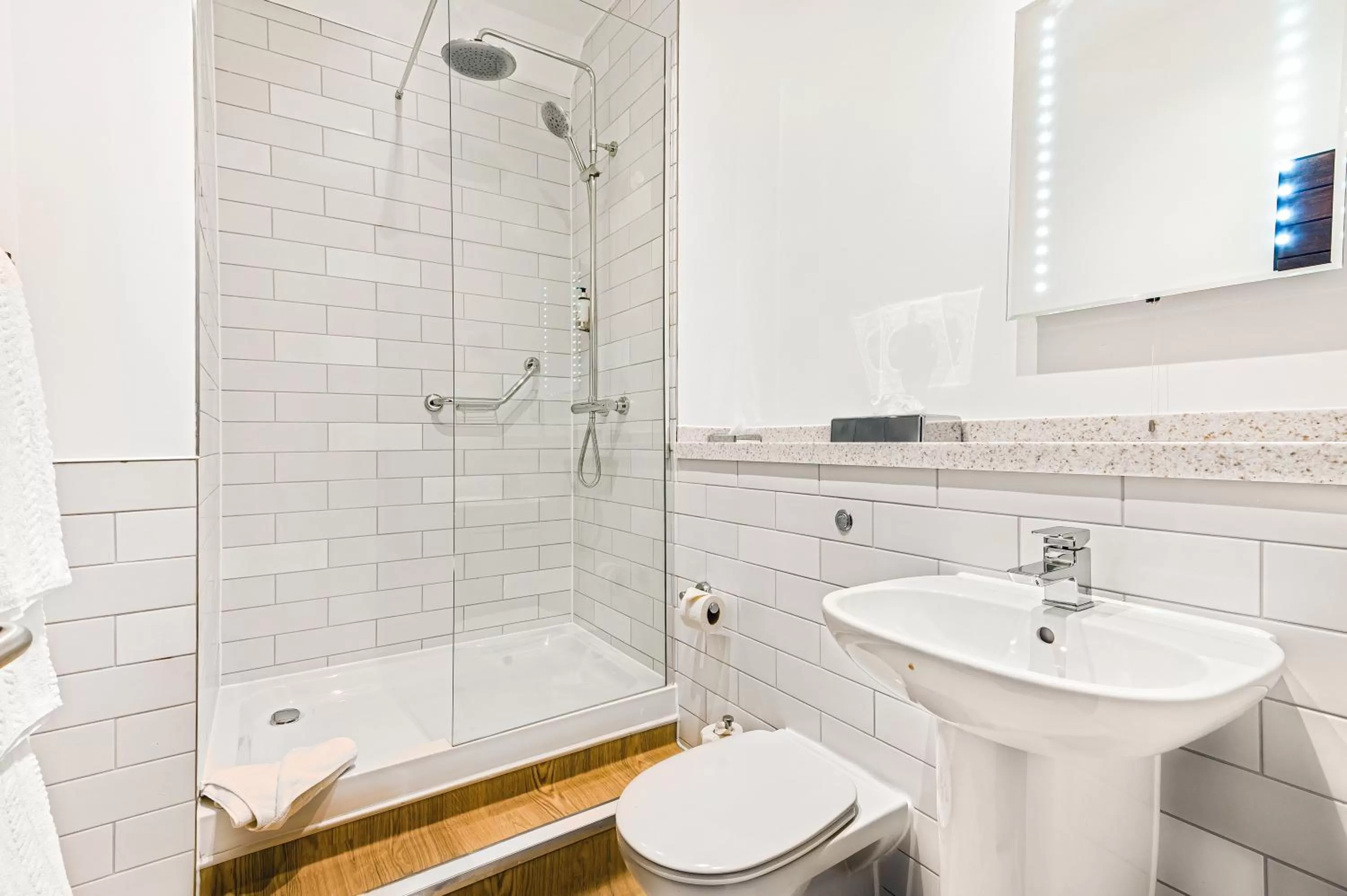 Shower, Bathroom in Inn on the Lake by Innkeeper's Collection