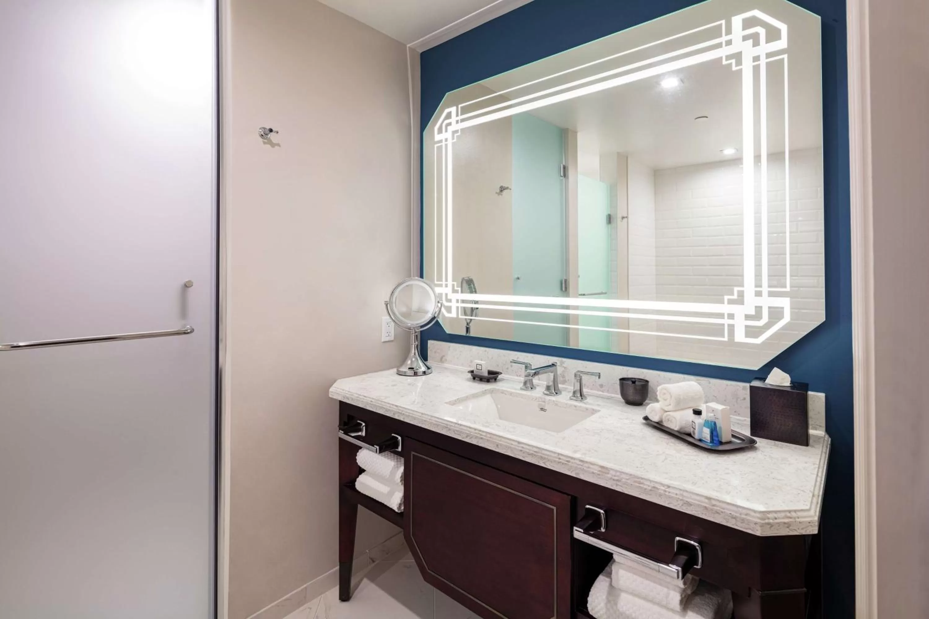 Bathroom in The Higgins Hotel New Orleans, Curio Collection by Hilton