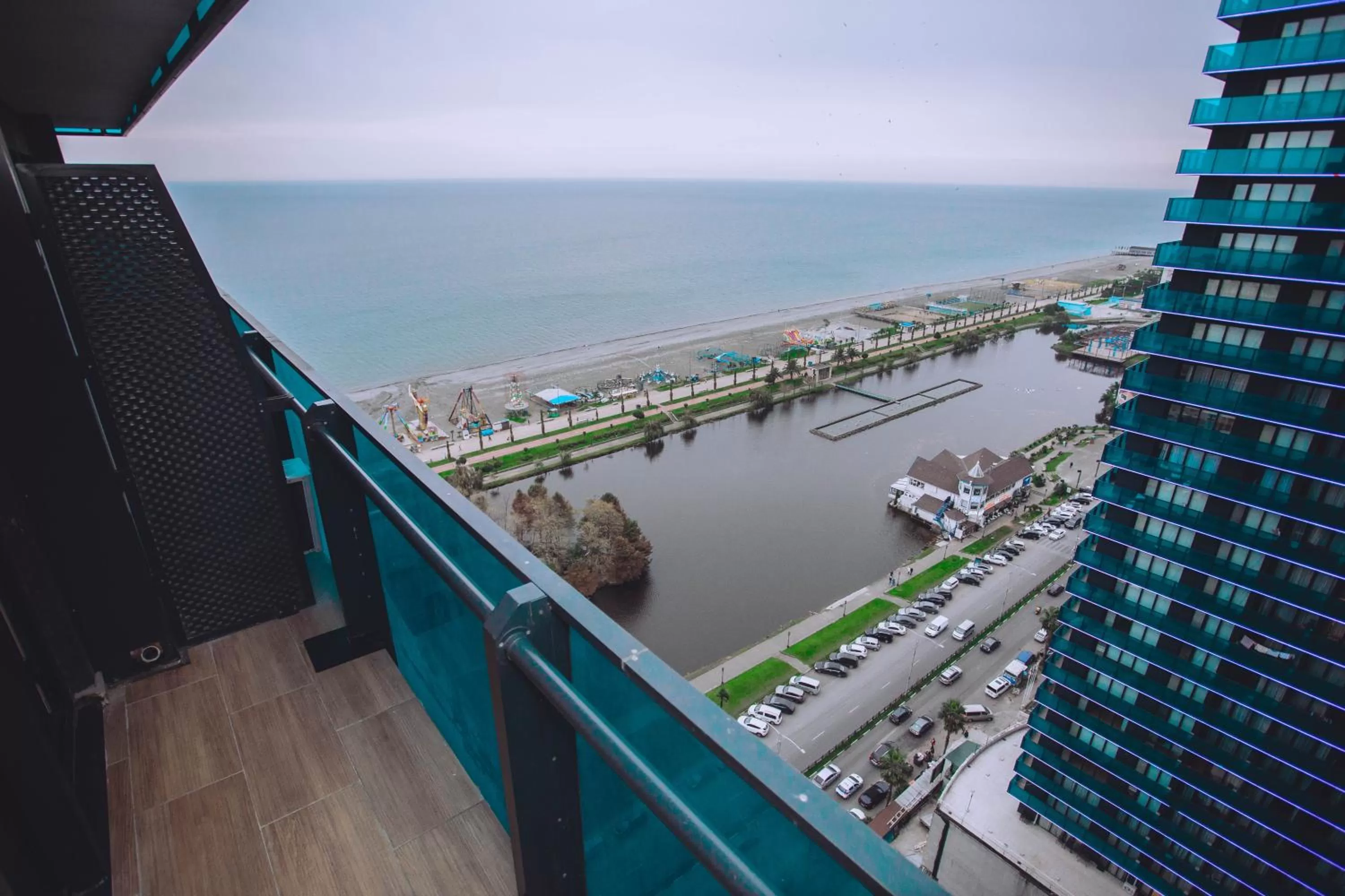 Sea view, Balcony/Terrace in Luxury Sea View Aparthotel In Orbi City Batumi