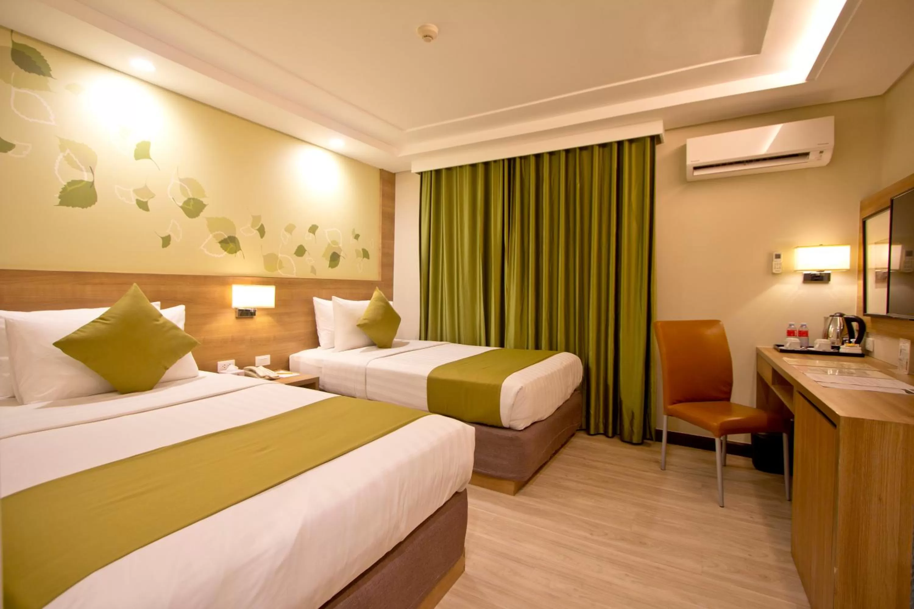 Bed in Crown Regency Hotel Makati