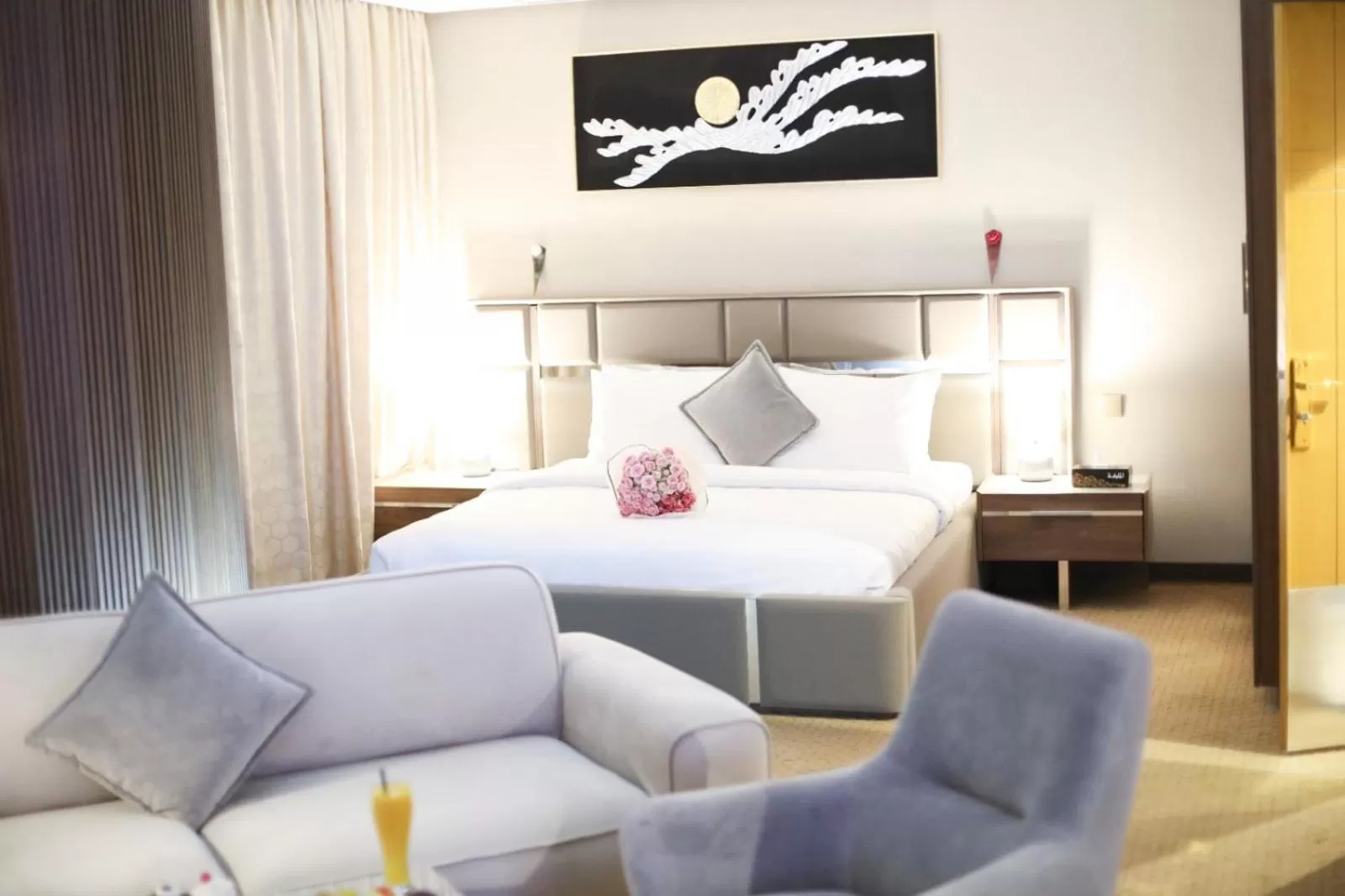 Bed in Panorama Hotel Kuwait