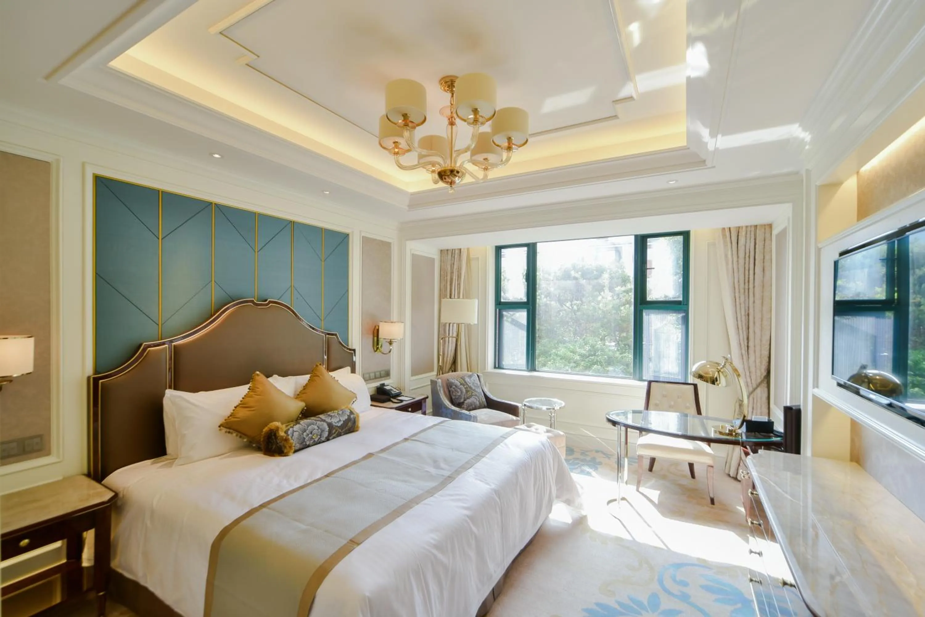 Photo of the whole room, Bed in Xijiao State Guest Hotel