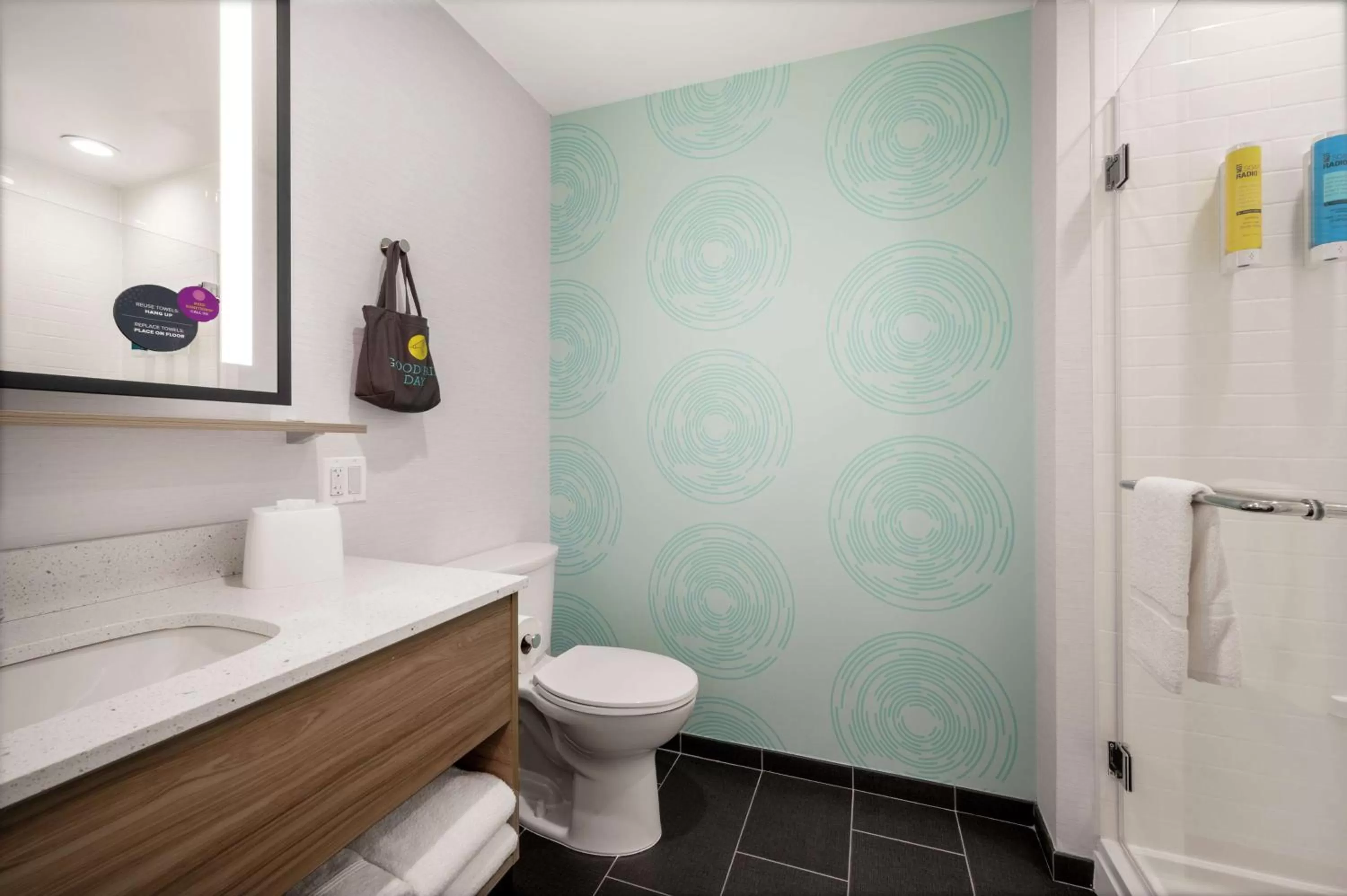 Bathroom in Tru By Hilton Baltimore Harbor East