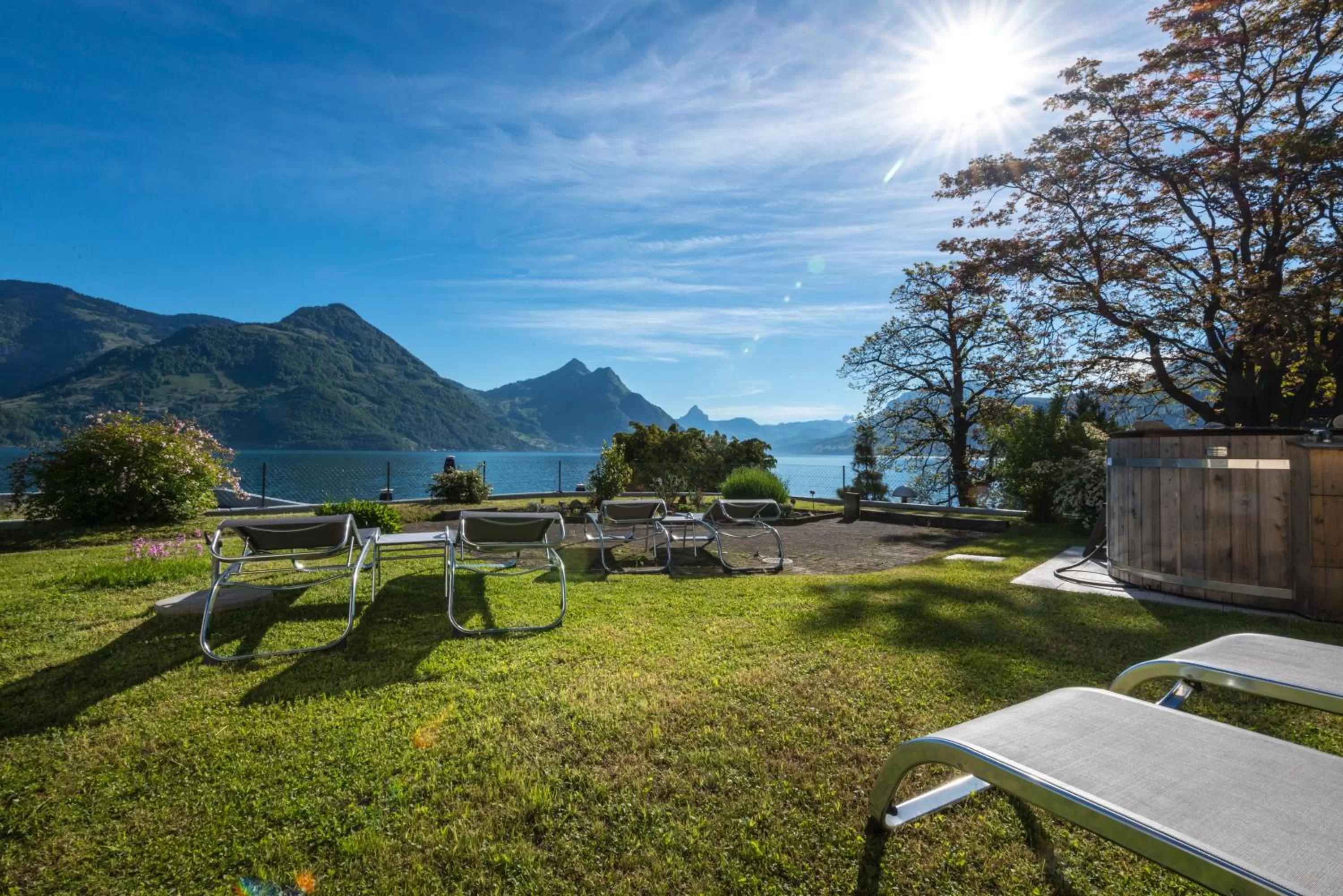 Garden in Hotel Nidwaldnerhof direkt am See
