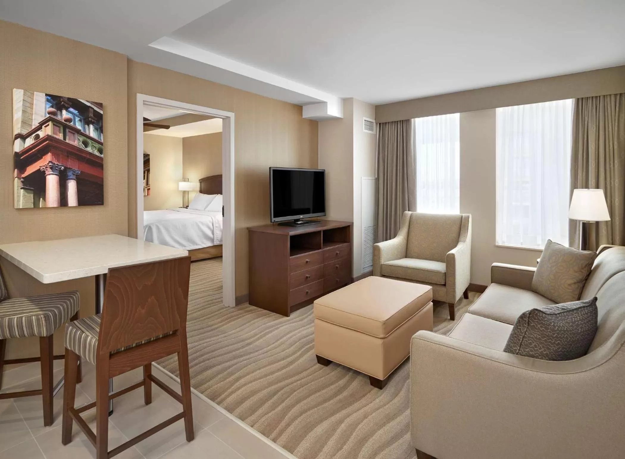 Bedroom, Bed in Homewood Suites by Hilton Halifax - Downtown