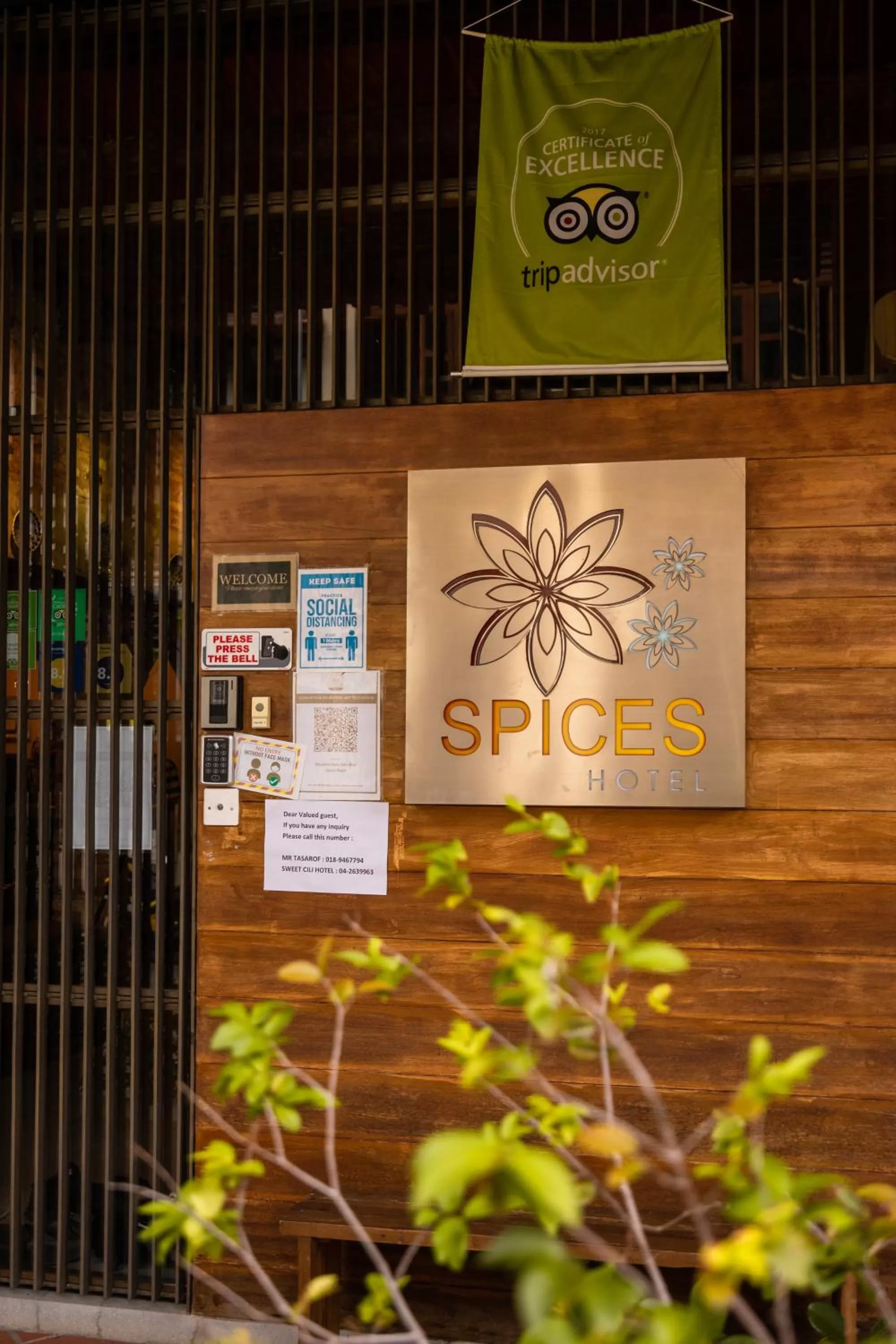 Property building in Spices Hotel