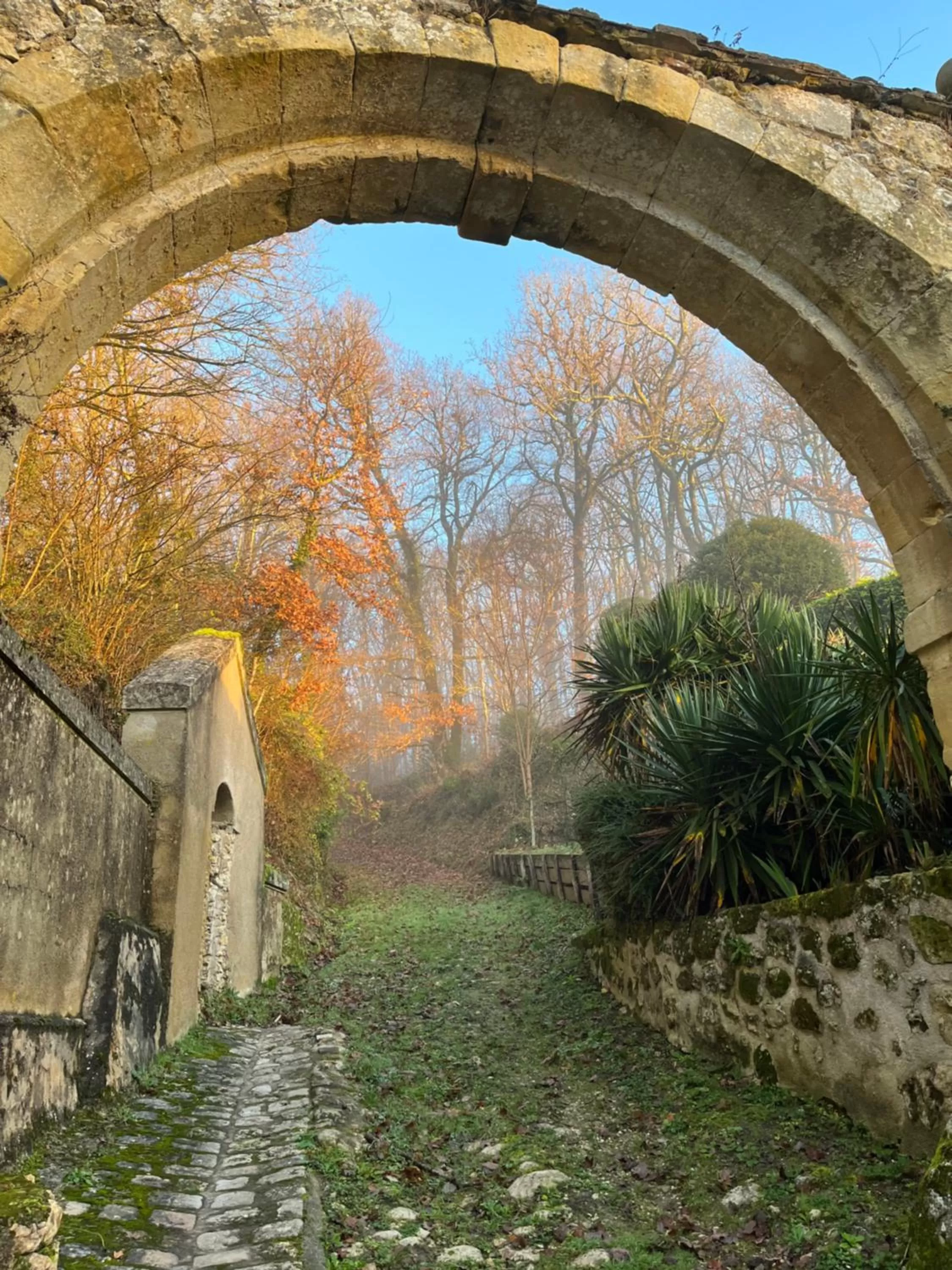 Garden in Château de Nazelles Amboise