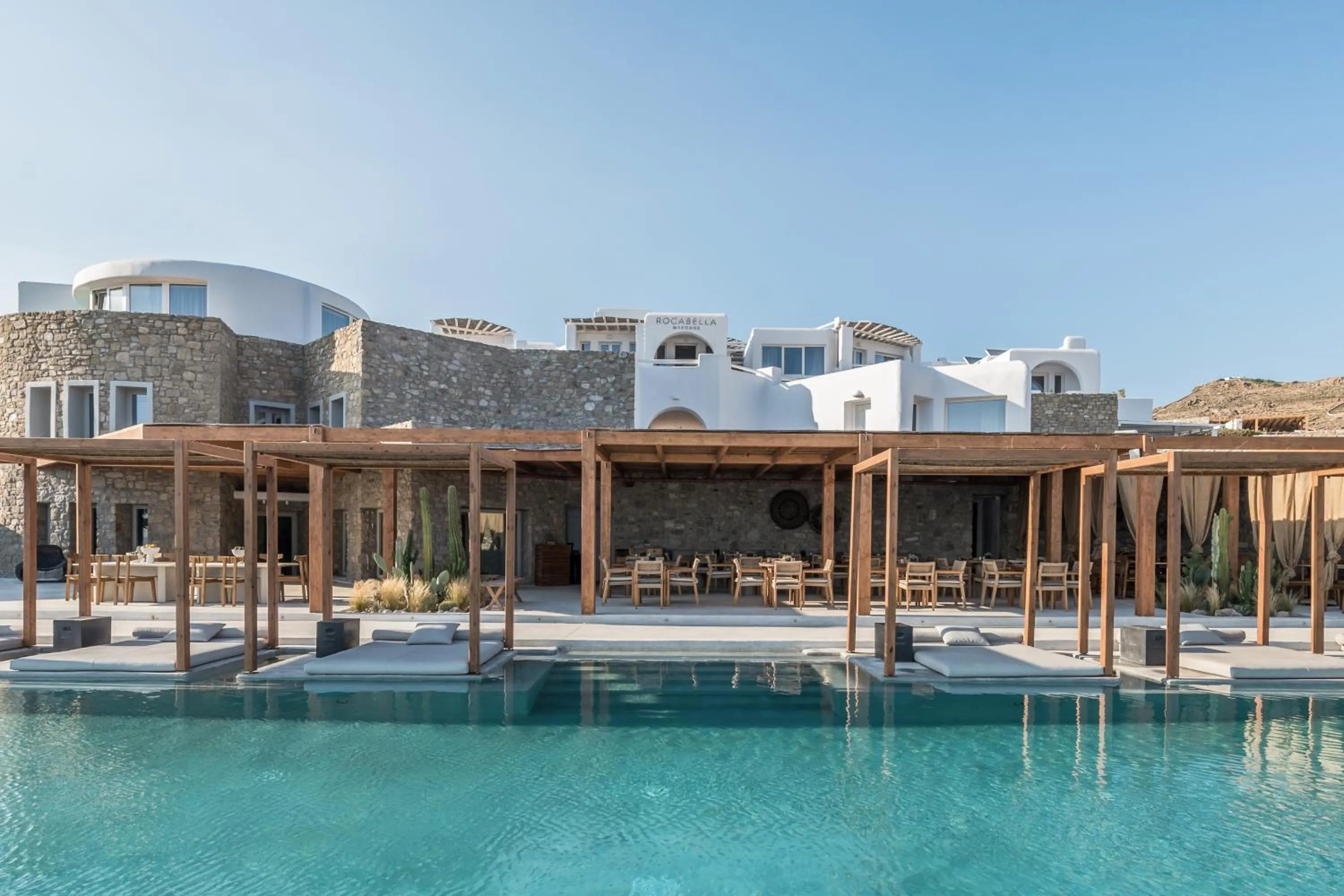 Swimming pool in Rocabella Mykonos Hotel