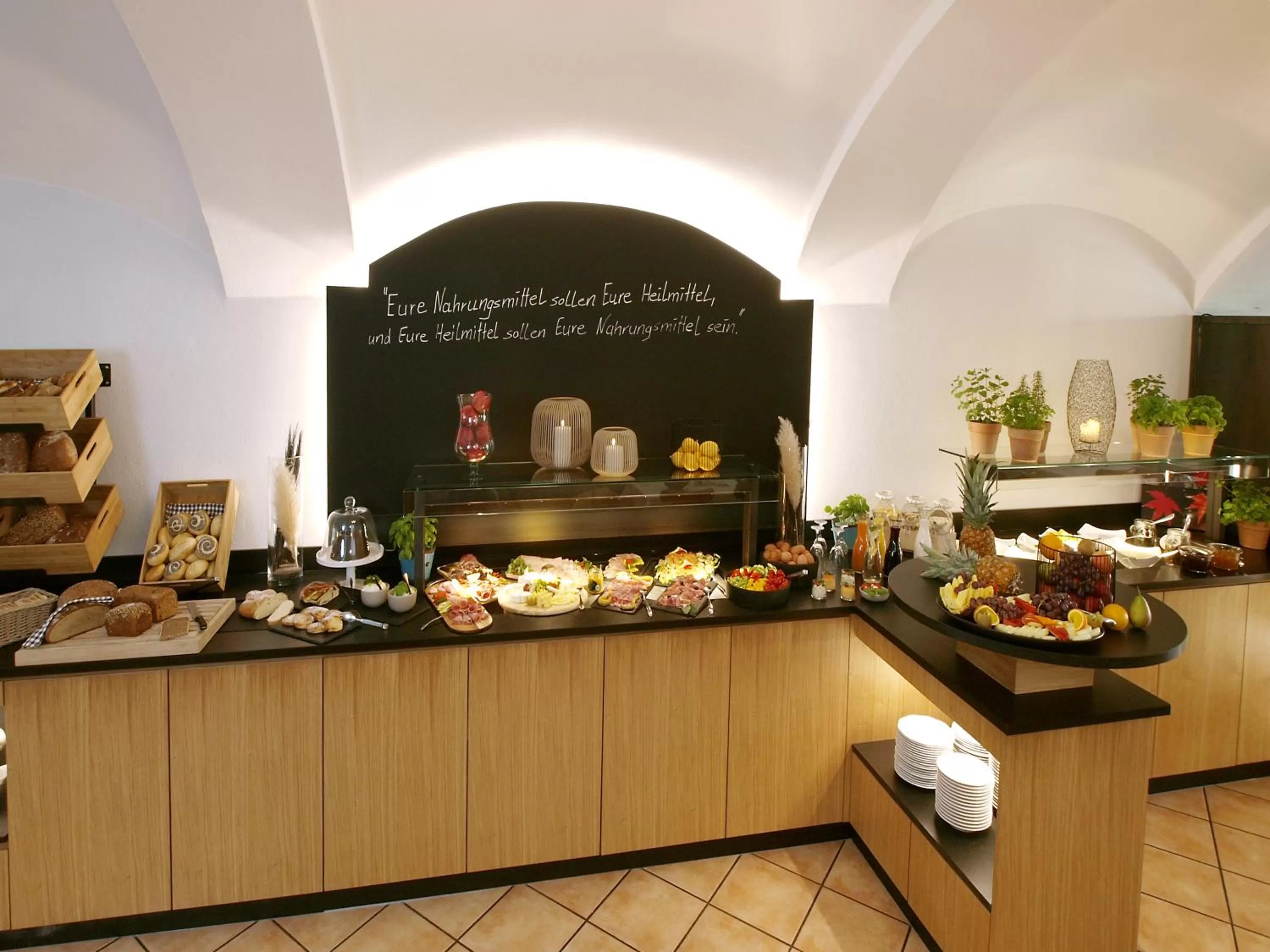 Breakfast in Hotel Restaurant Zum Goldenen Anker mit Hallenbad & Wellnessbereich