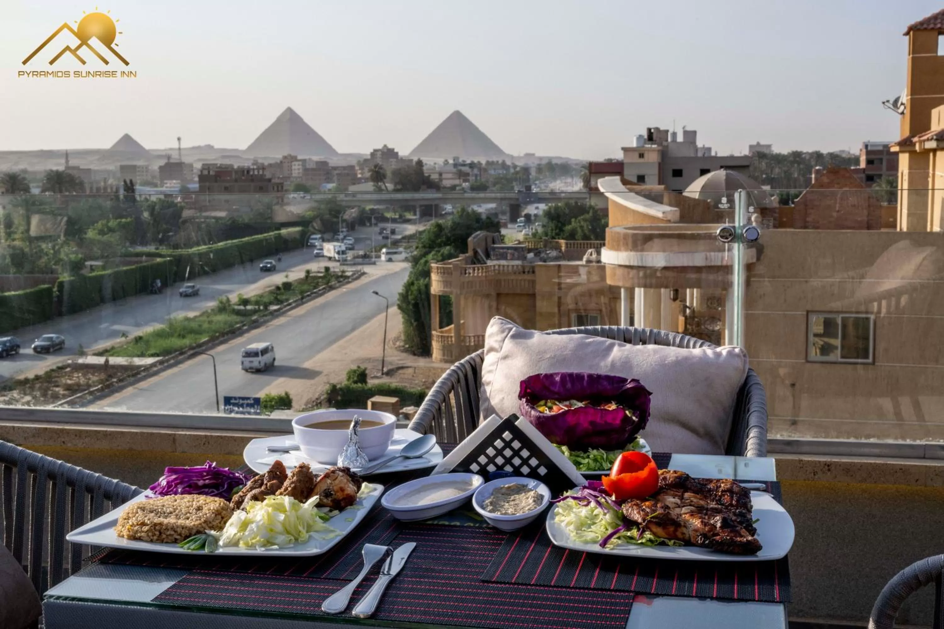 Property building in Pyramids sunrise inn