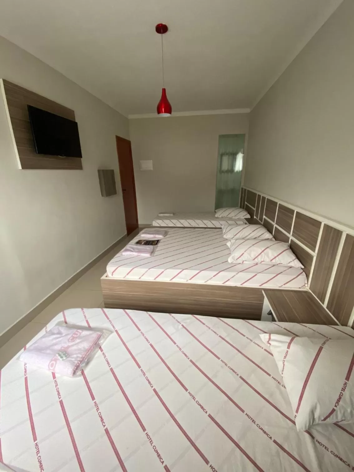 Bed in Hotel Cumbica Guarulhos