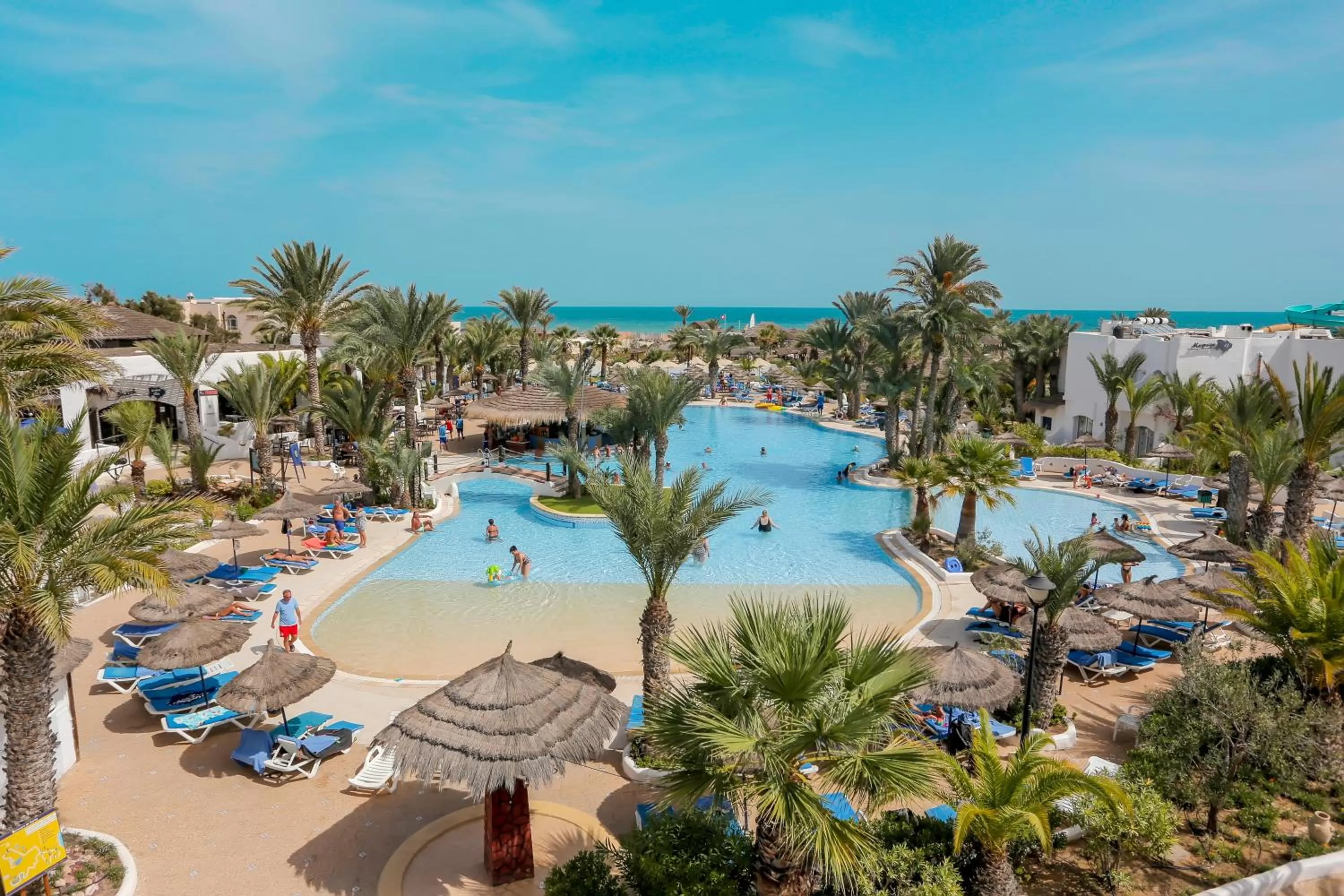 Bird's eye view, Pool View in Fiesta Beach Djerba