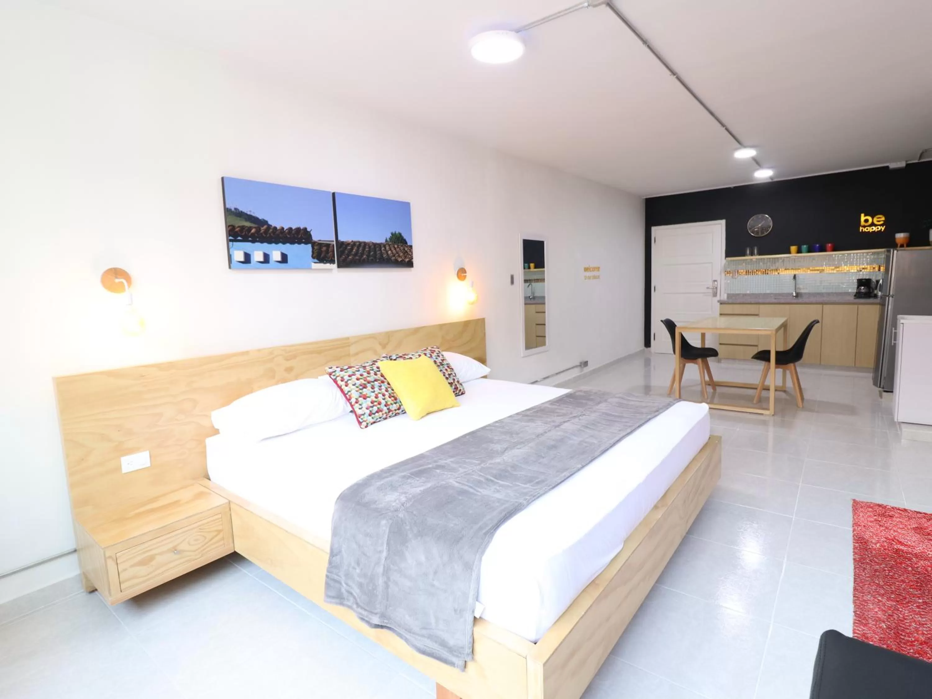 Bedroom, Bed in 554 Apartments