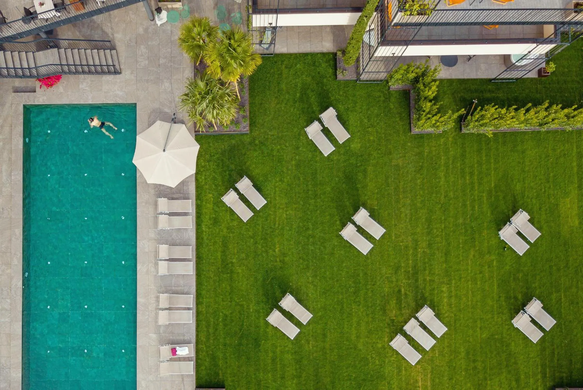 Bird's eye view in Hotel Der Weinmesser