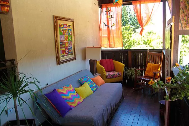 Living room in Pousada OceAnas Frente Mar Estaleiro