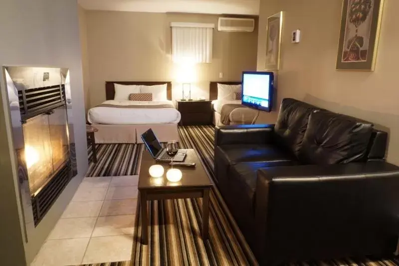 Double Room with Two Double Beds in Complexe Le 60 Double Room with Two Double Beds in Complexe Le 60